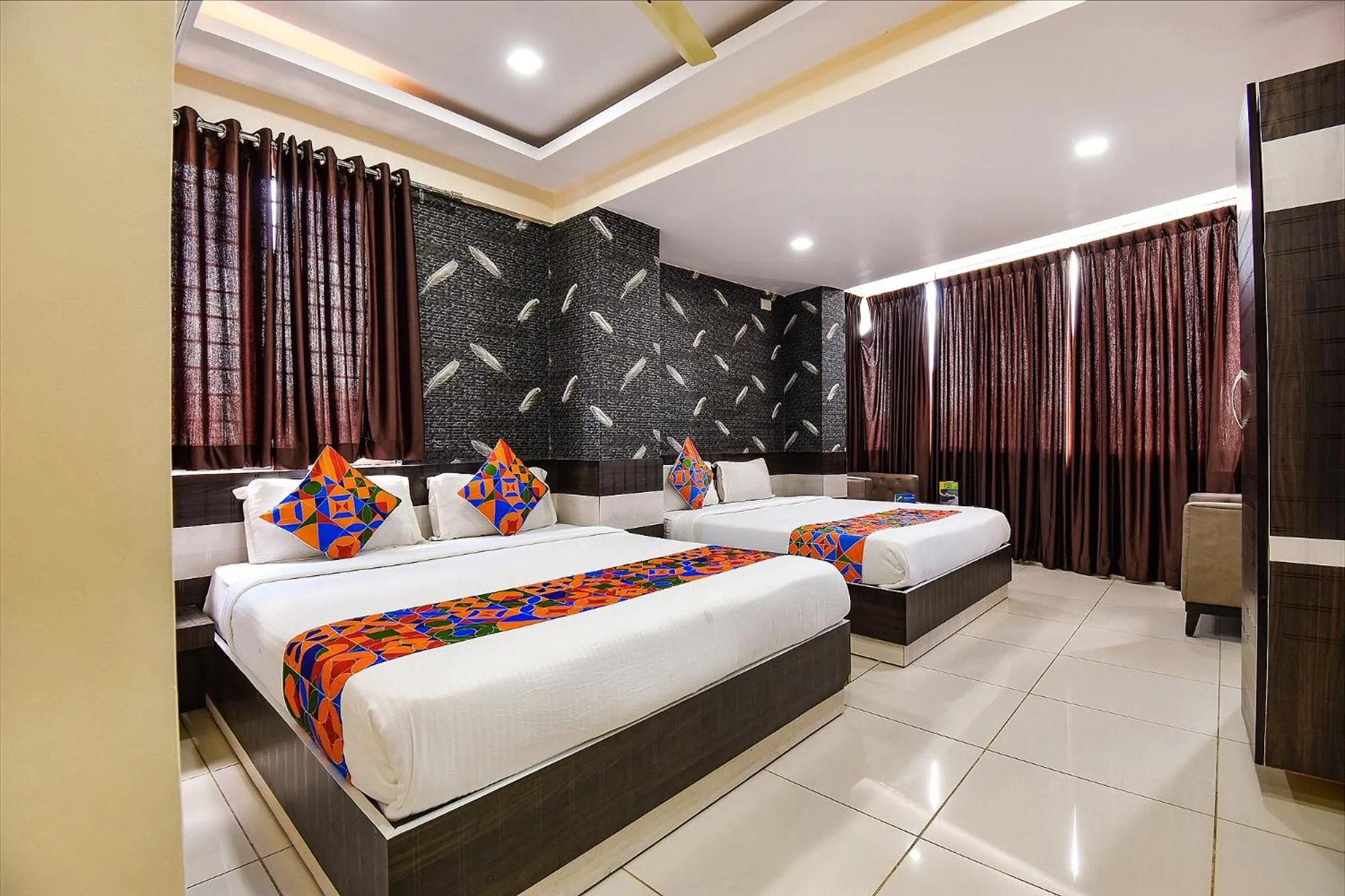 Bedroom, Bed in FabHotel Rotano Suites - Yelahanka