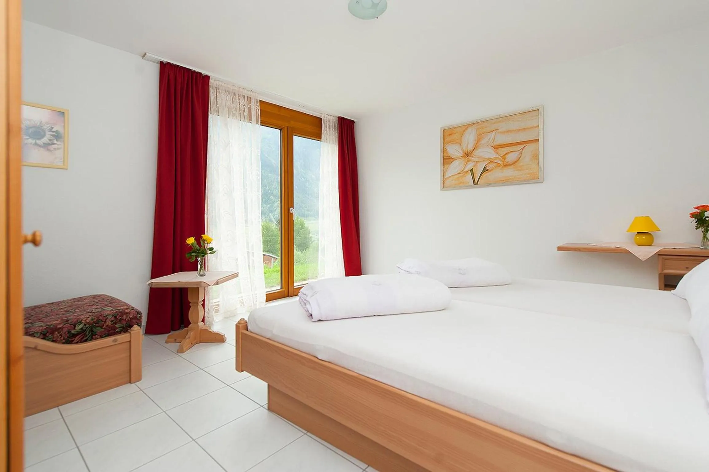 Bed in Hotel Cuntera