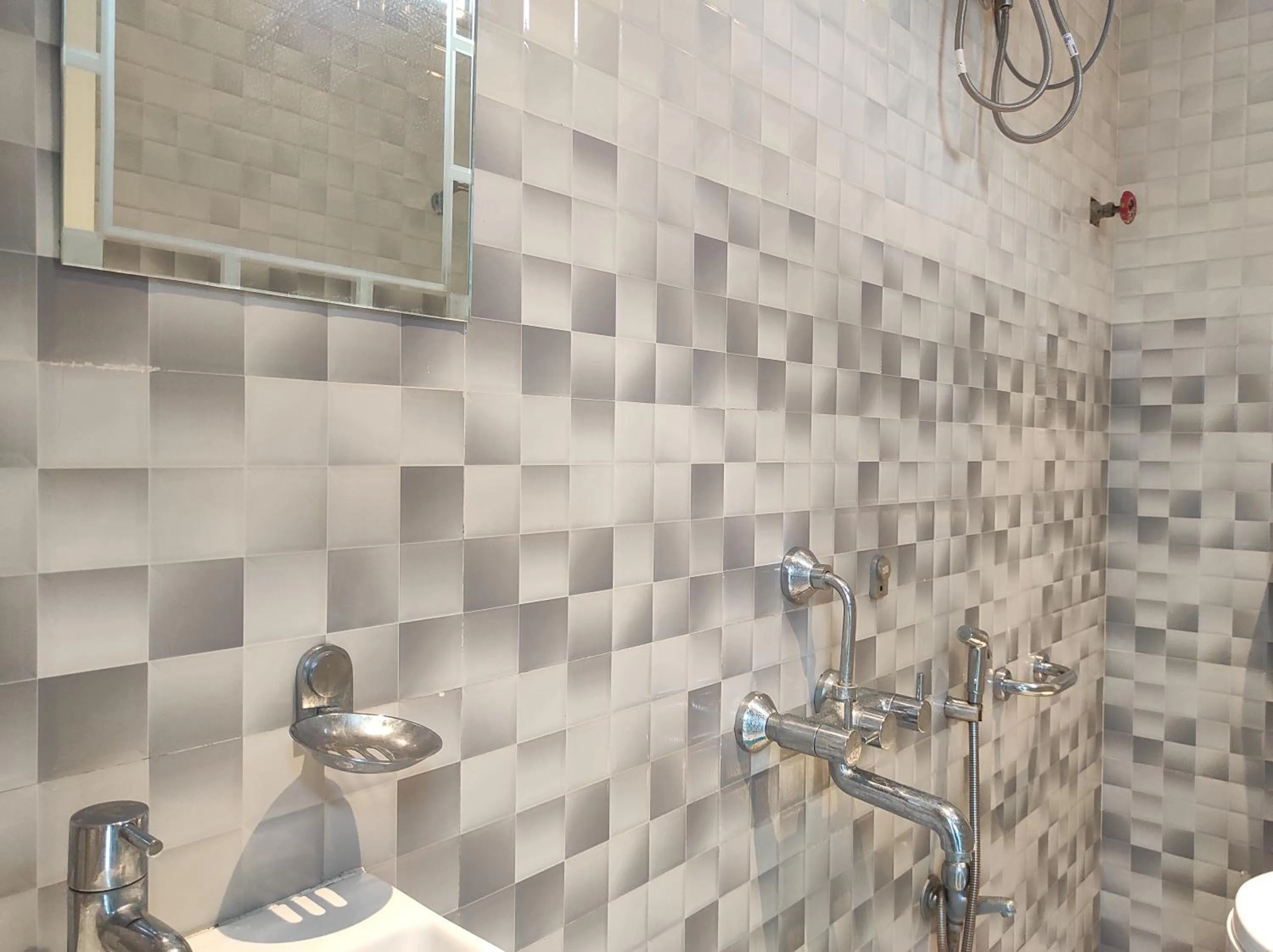 Shower in Hotel Indira