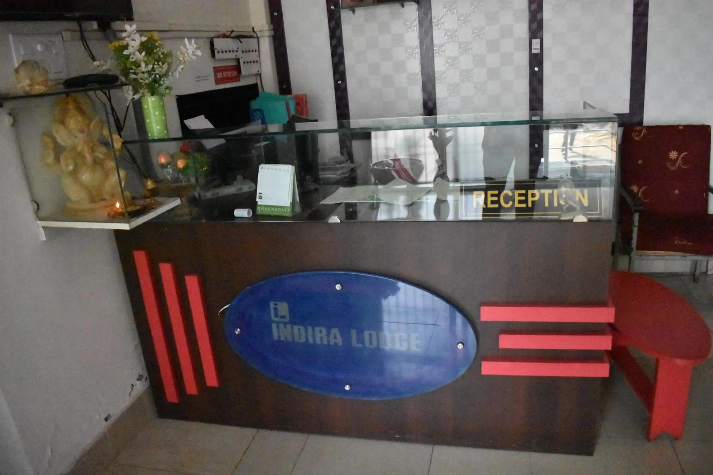 Lobby or reception in Hotel Indira