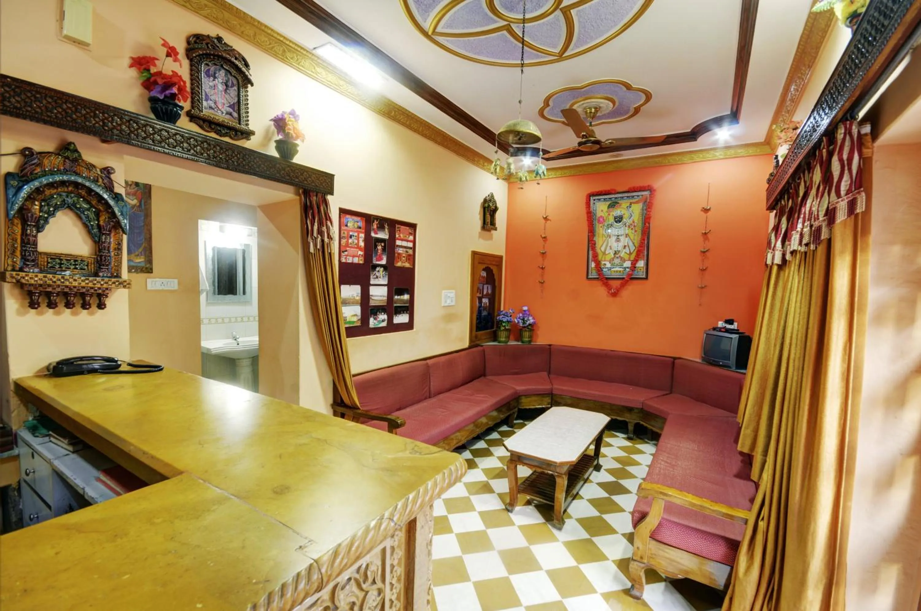 Lobby or reception in Hotel Jaisal Palace