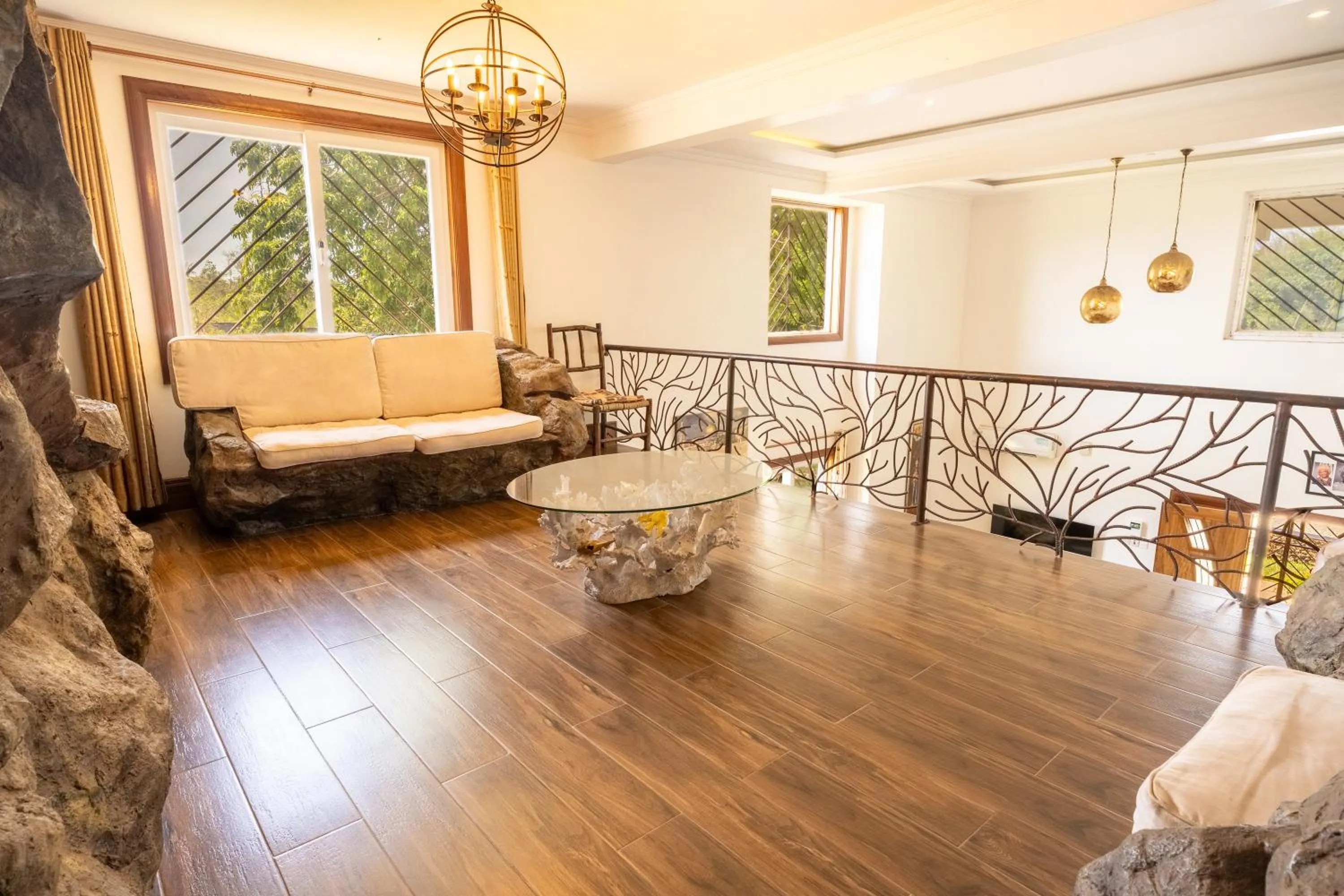 Seating area in Queens Chateau Boutique Villa