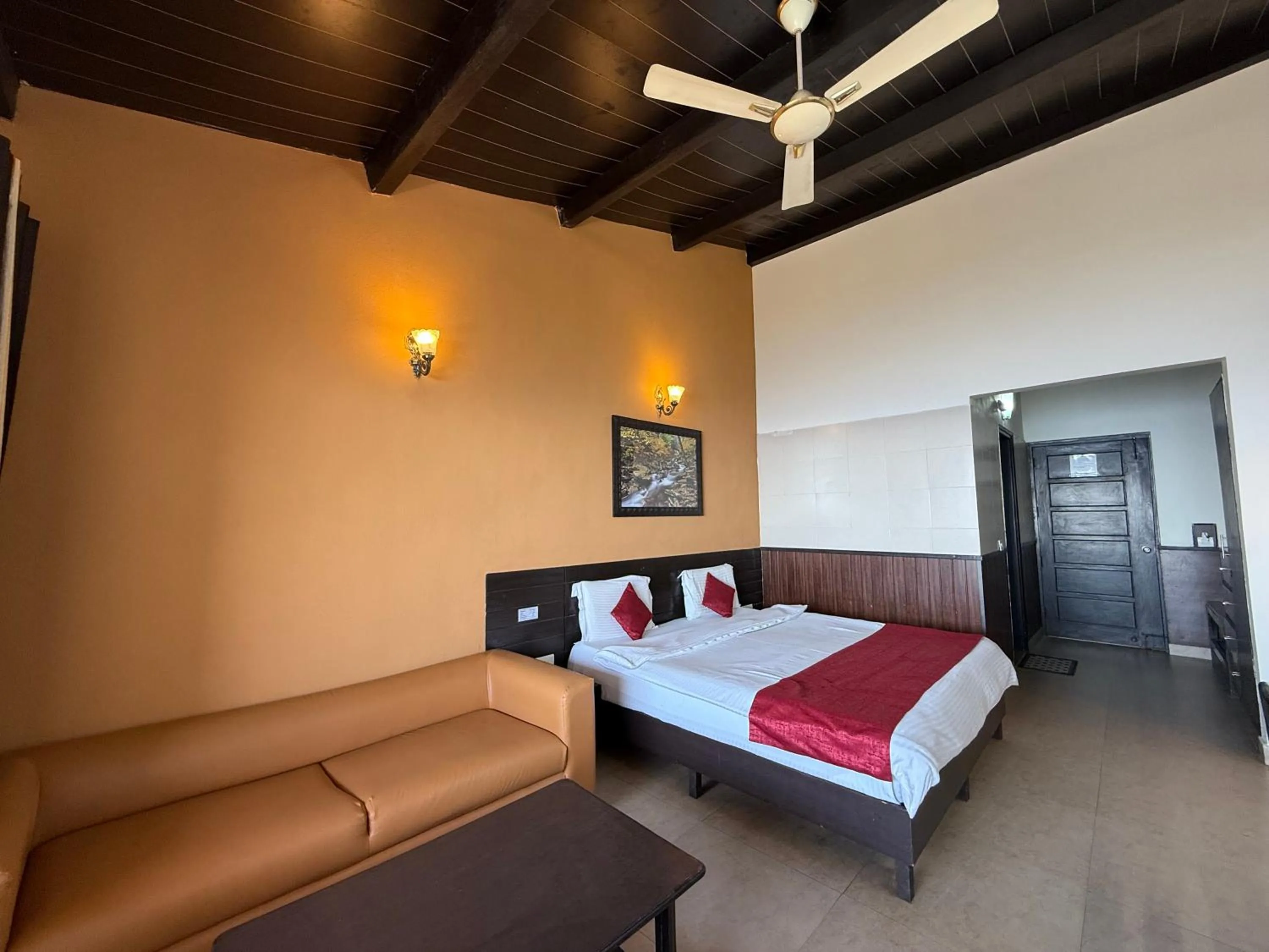 Bed in ECKO Kasang Regency Hill Resort