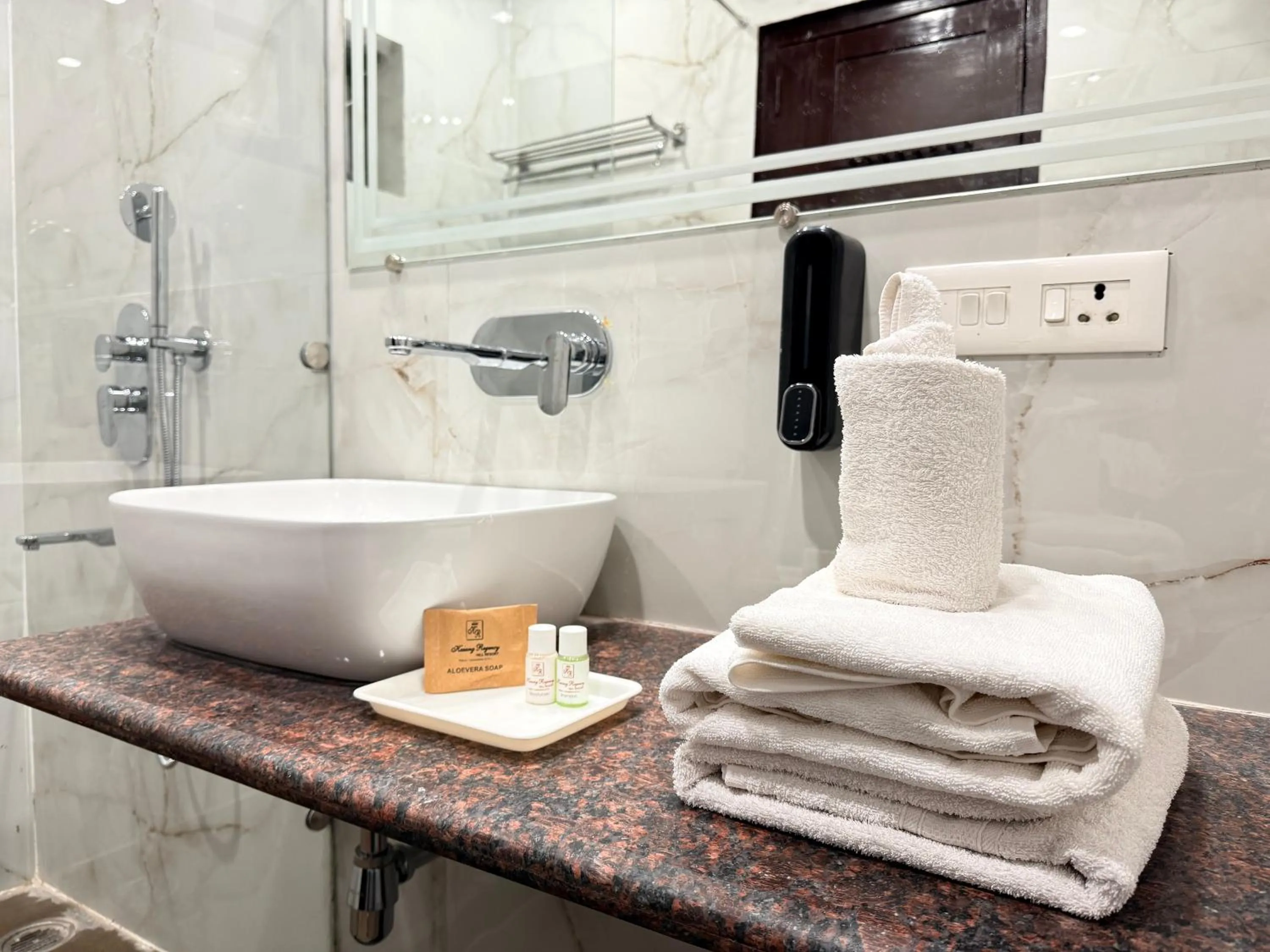 Bathroom in ECKO Kasang Regency Hill Resort