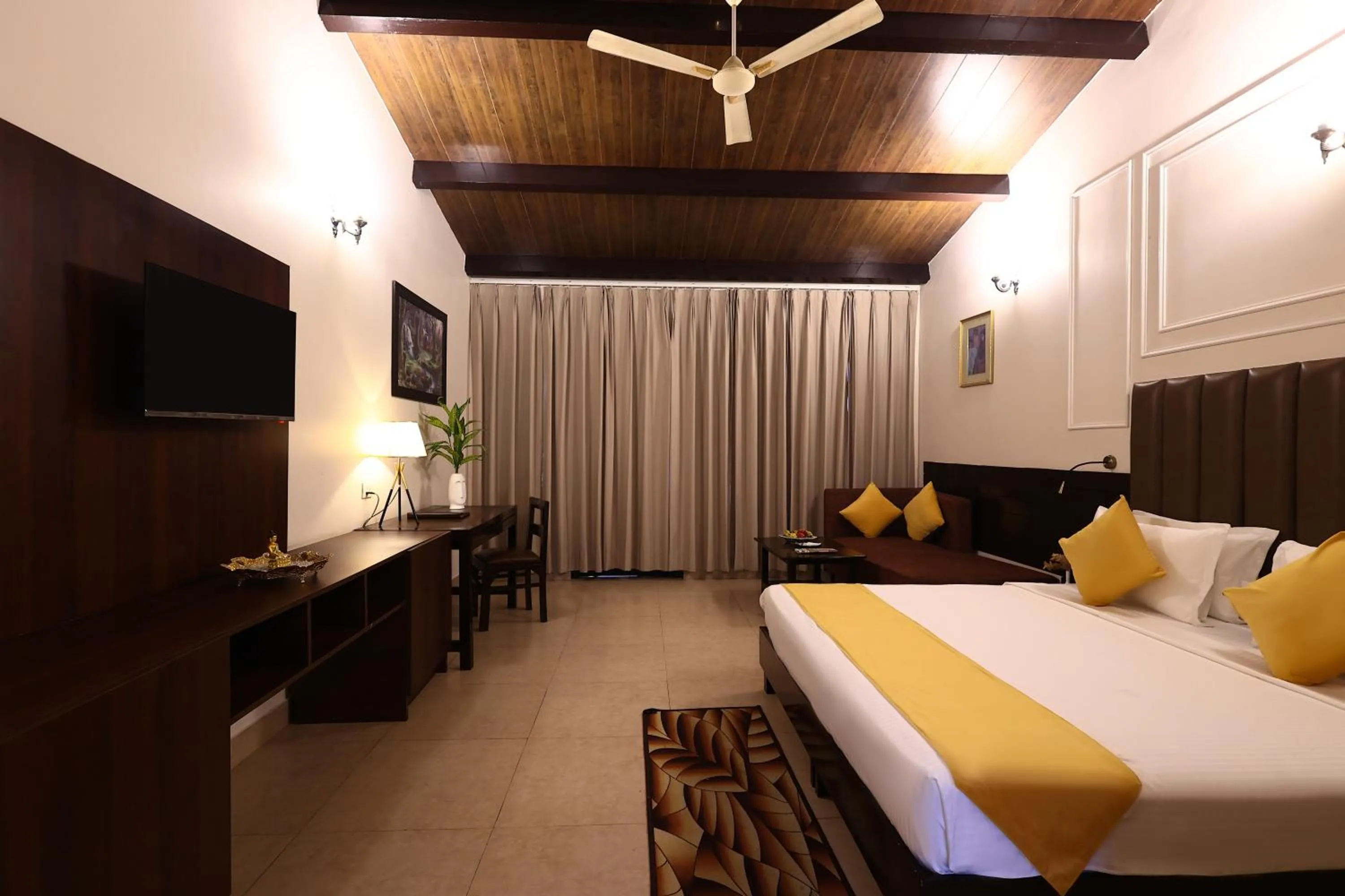 Bedroom, Bed in ECKO Kasang Regency Hill Resort