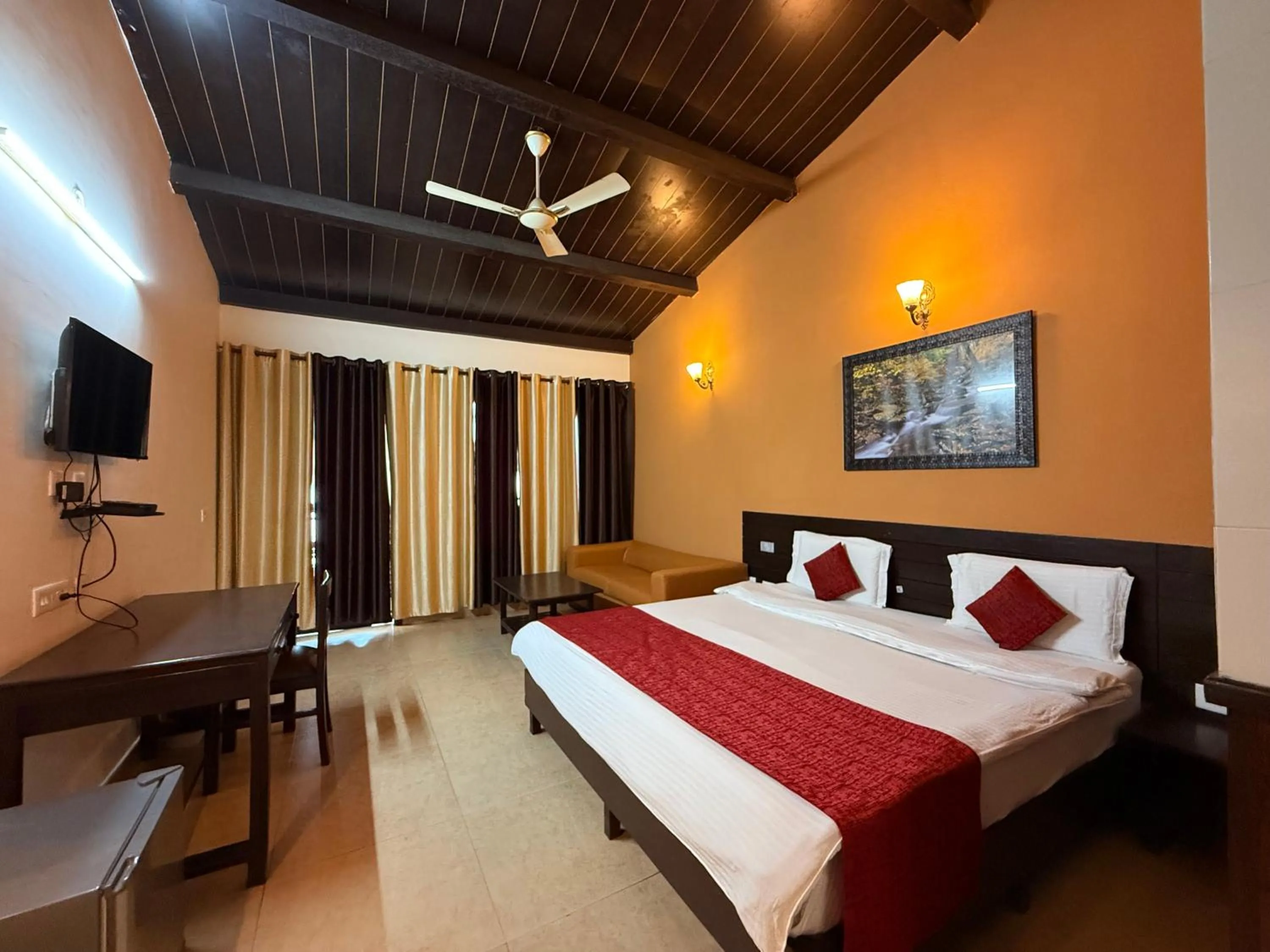 Bed in ECKO Kasang Regency Hill Resort