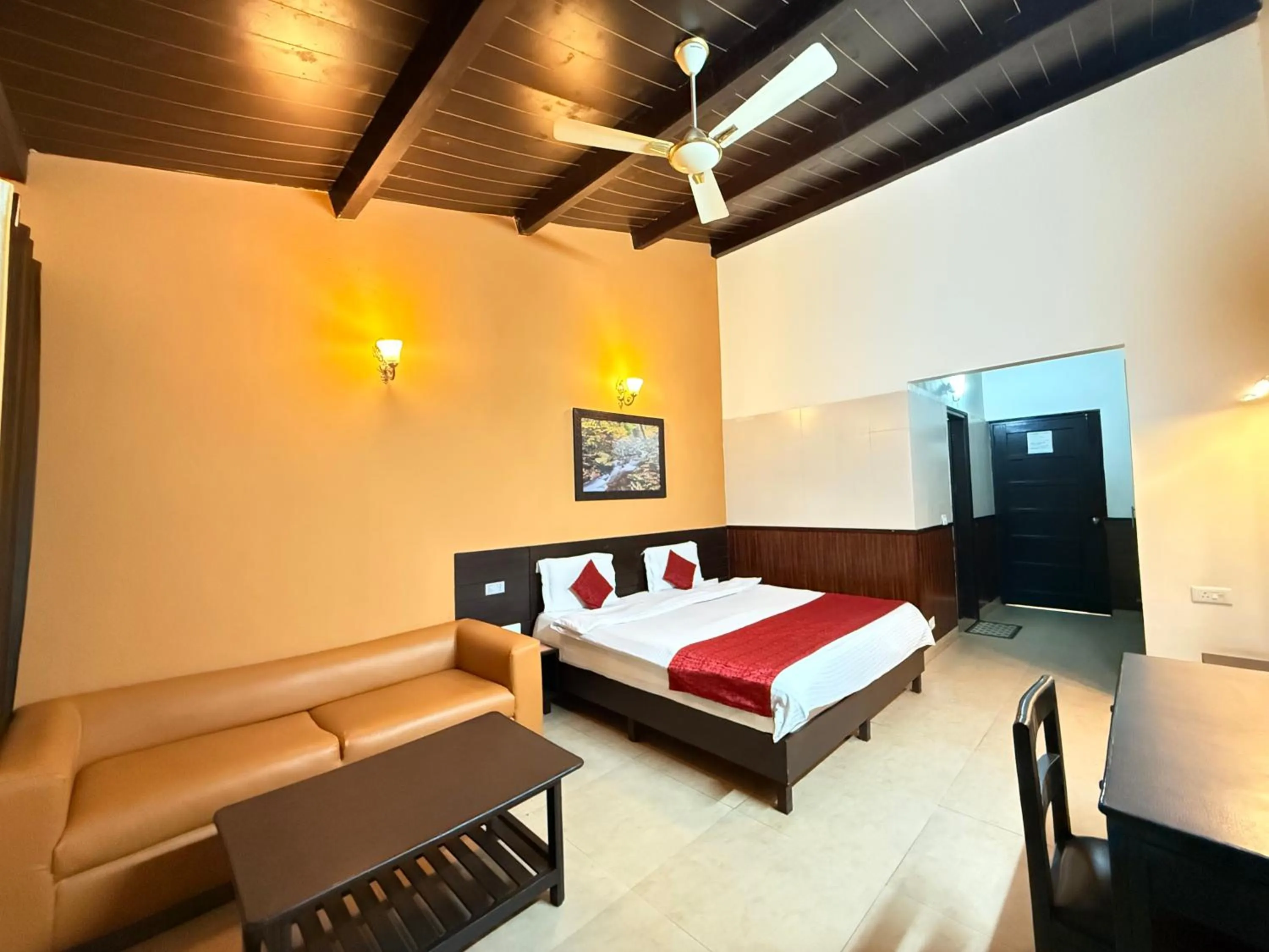 Bed in ECKO Kasang Regency Hill Resort