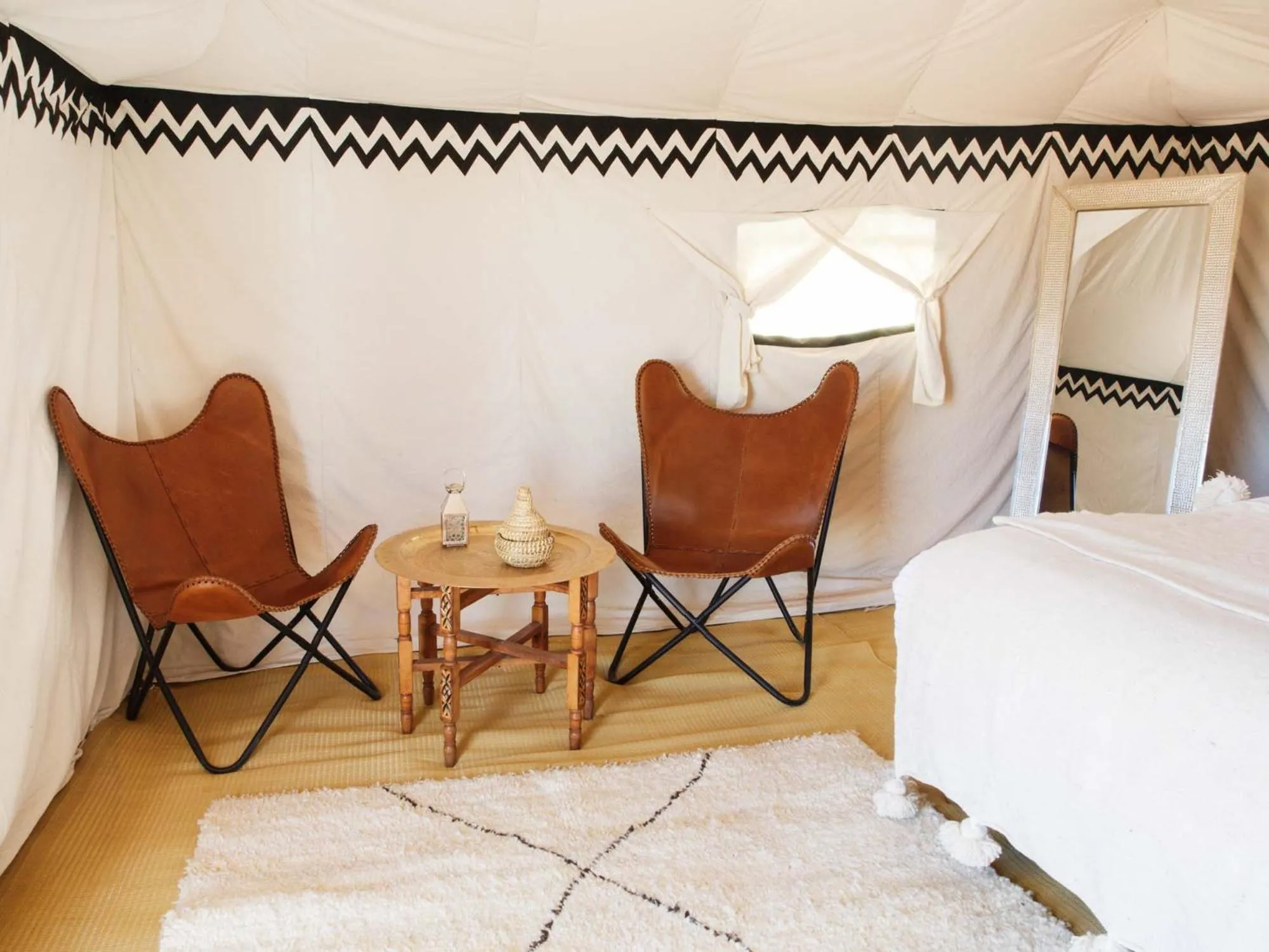 Bed in Nubia Luxury Camp Erg Chegaga