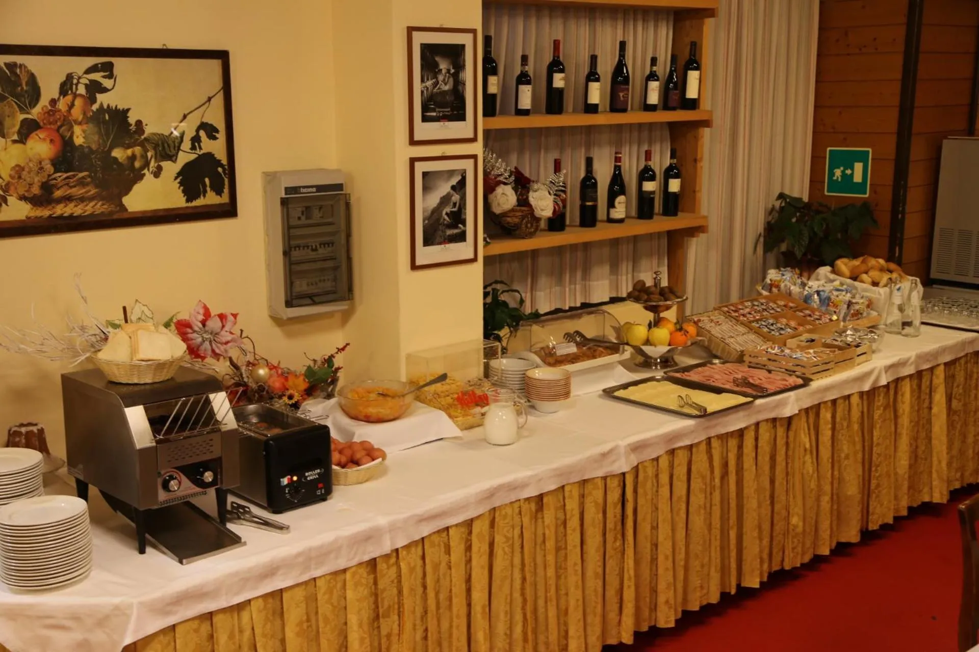 Continental breakfast in Hotel Dolomiti
