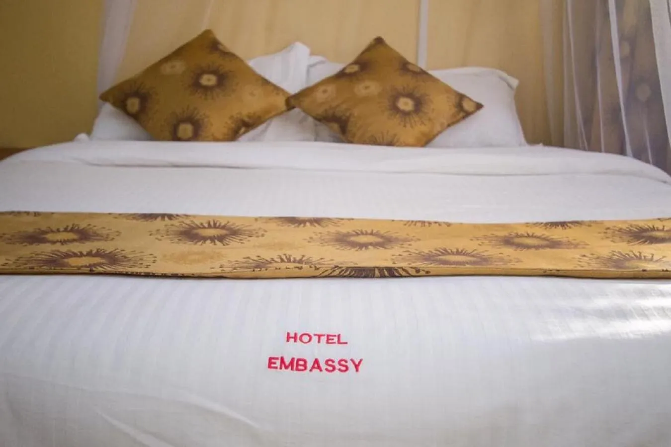 Bed in Hotel Embassy