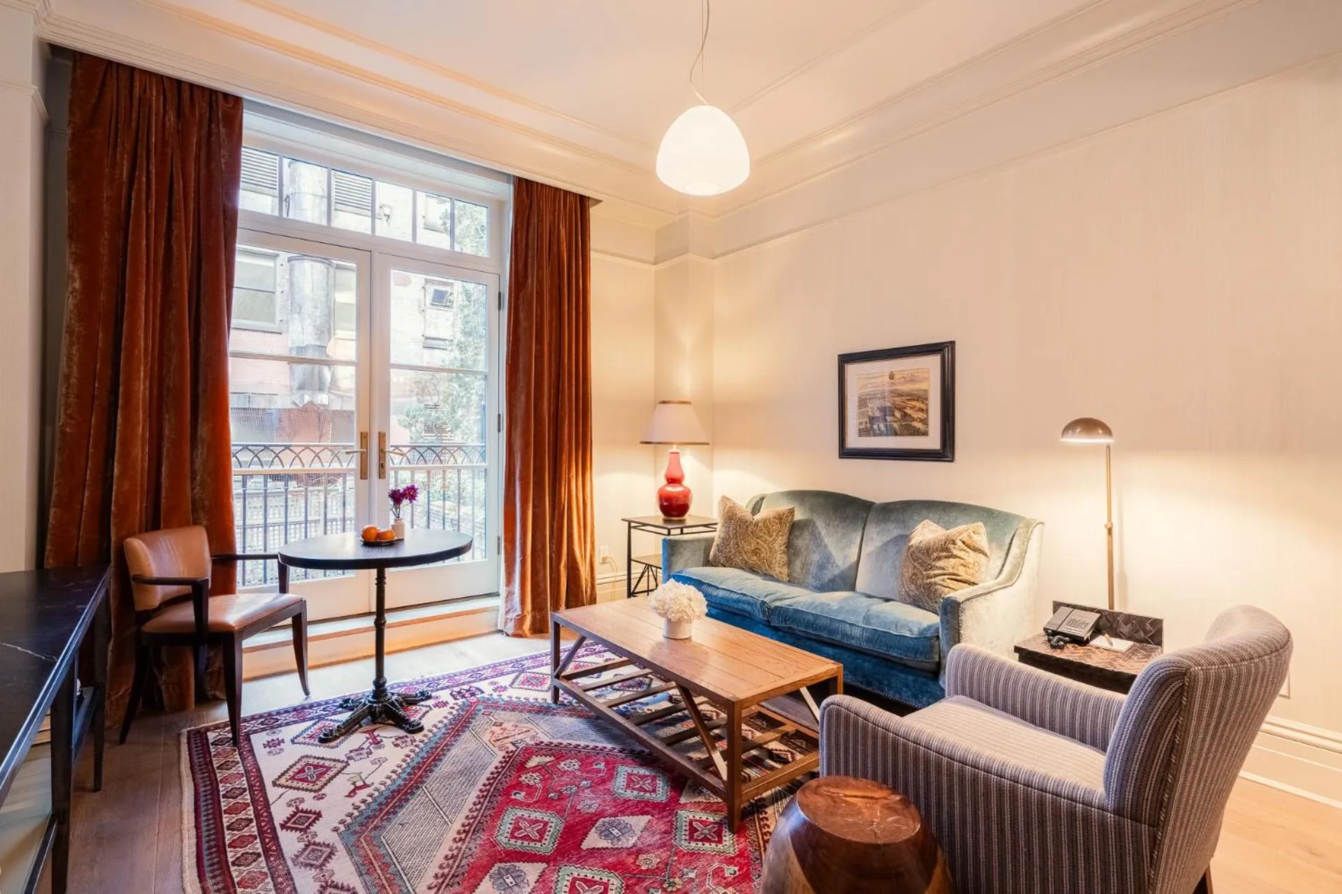 Living room in The Greenwich Hotel