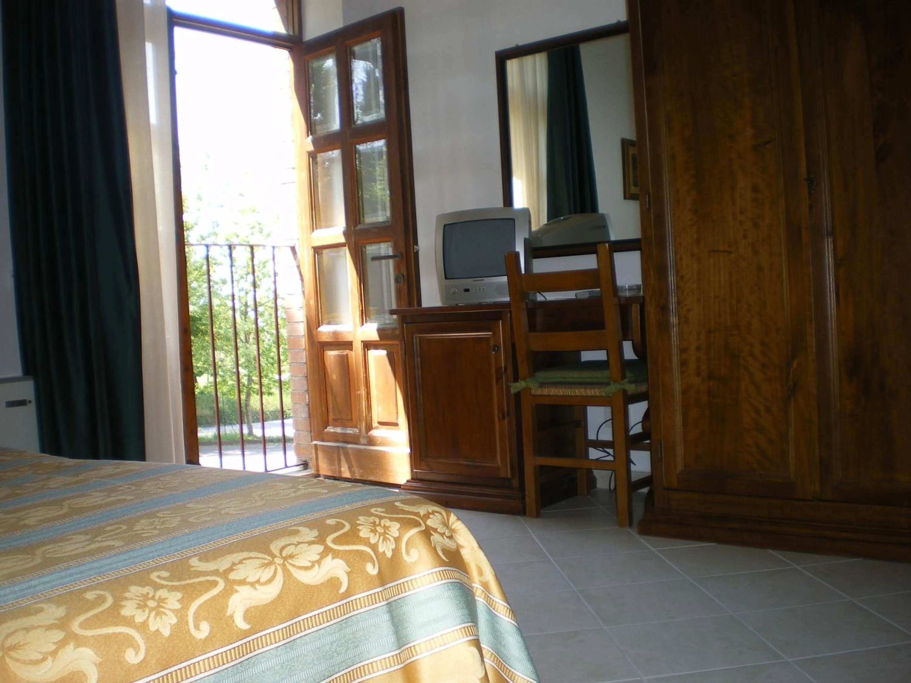 Decorative detail, Bed in Hotel I Platani