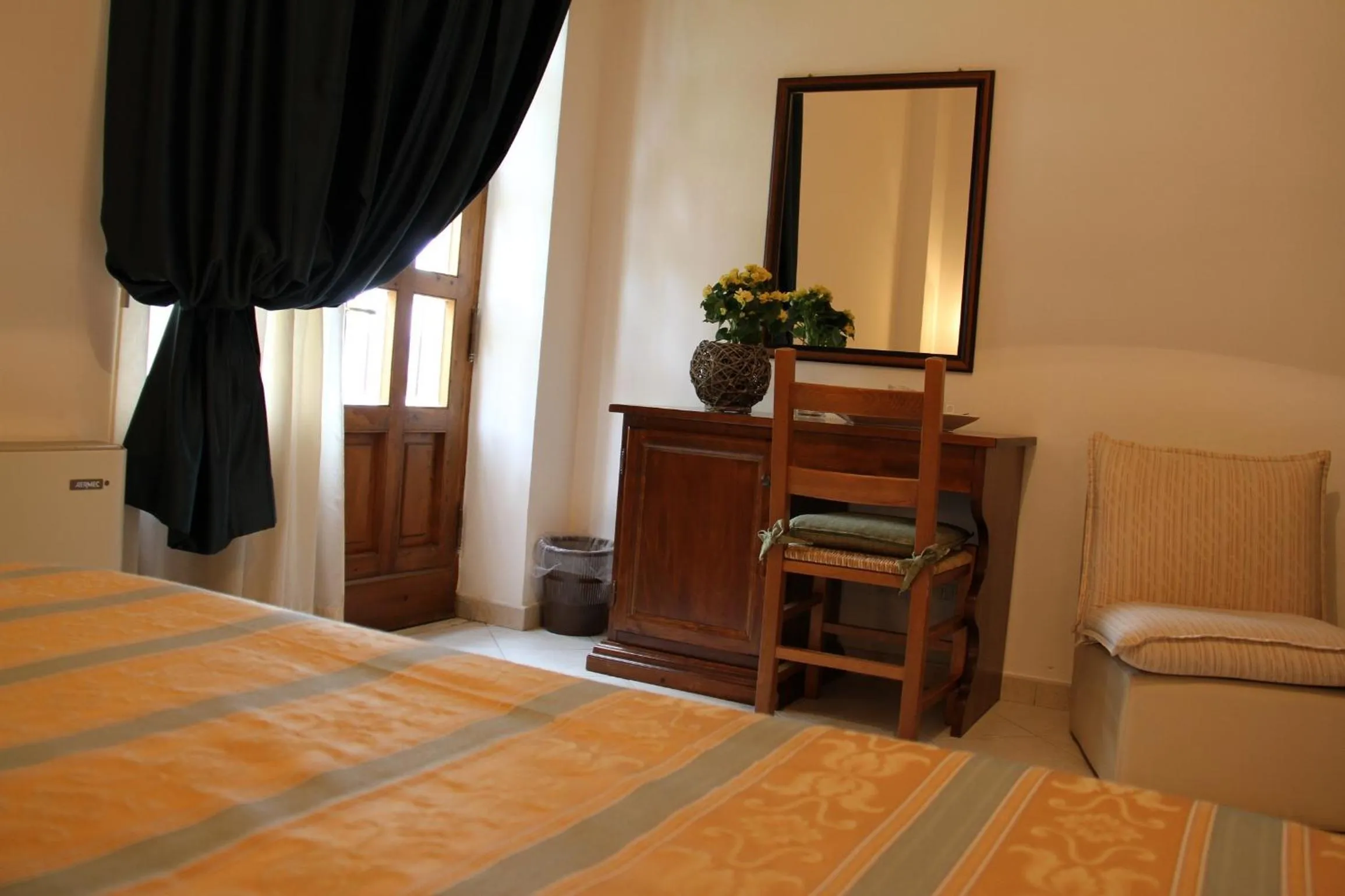 Decorative detail, Bed in Hotel I Platani