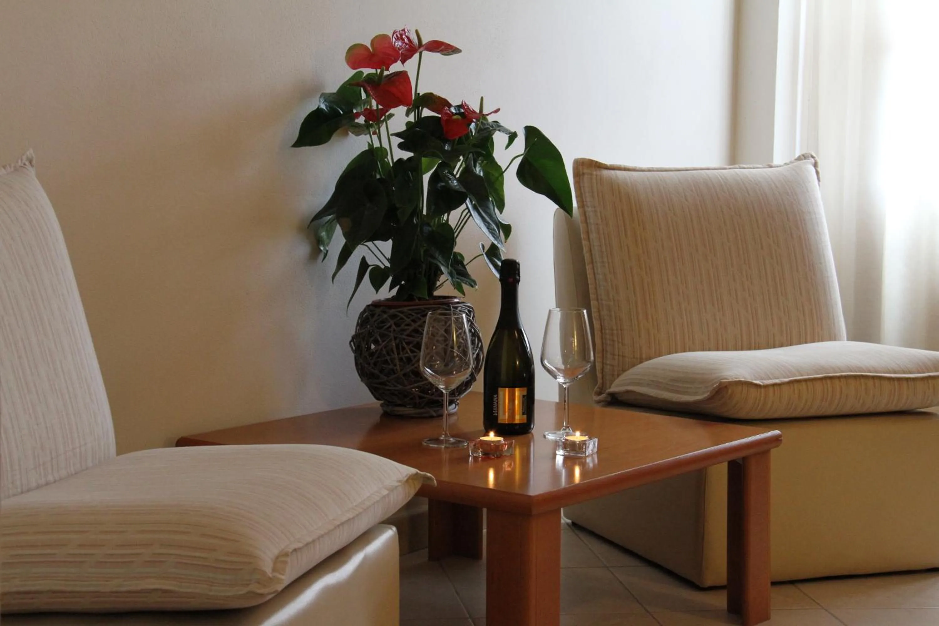 Seating area in Hotel I Platani