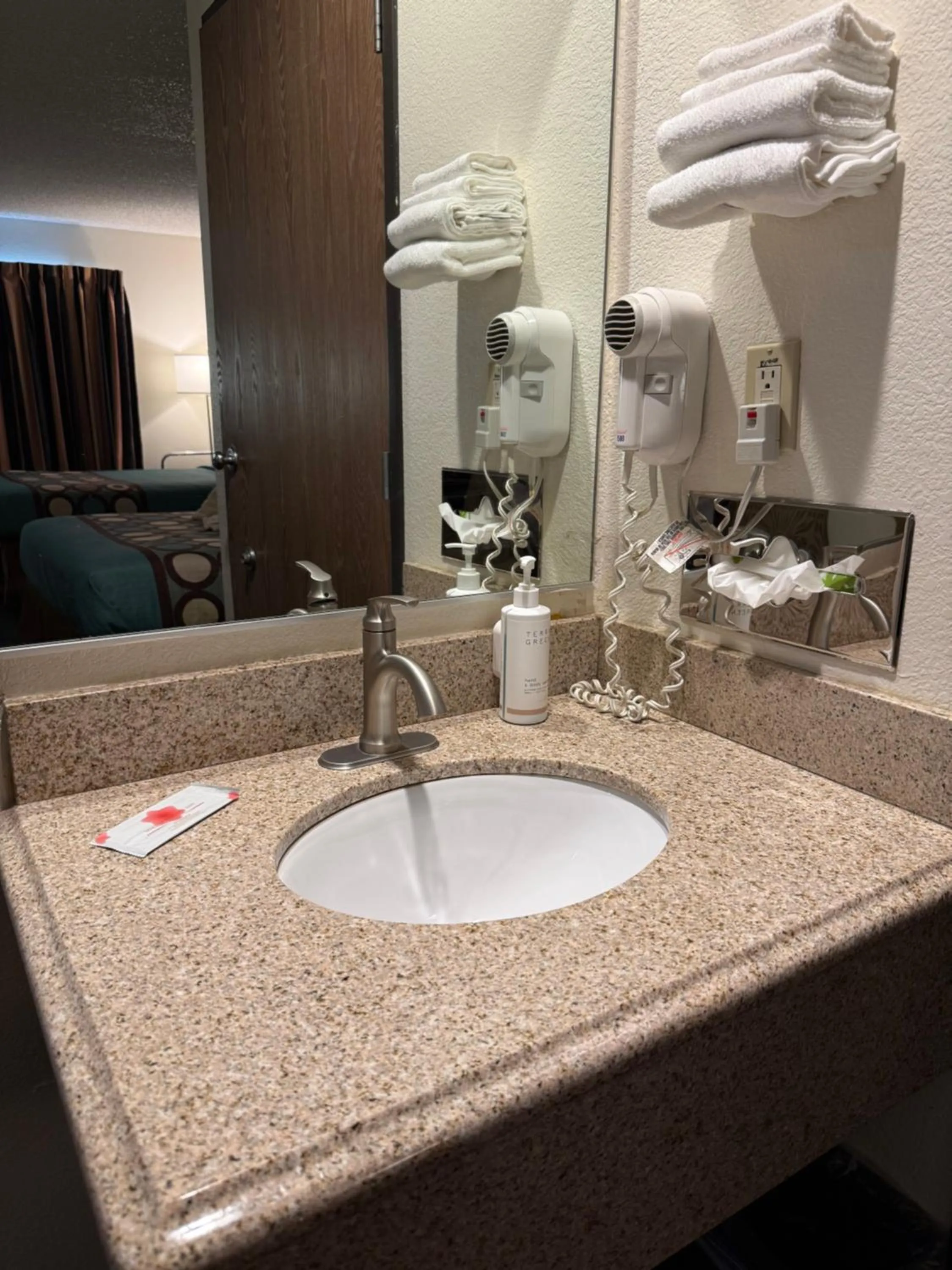 Bathroom in Super 8 by Wyndham Selma/Fresno Area