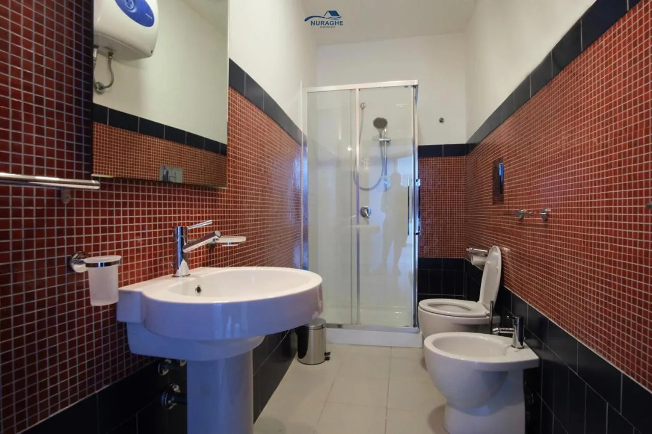 Bathroom in Nuraghe Apartments