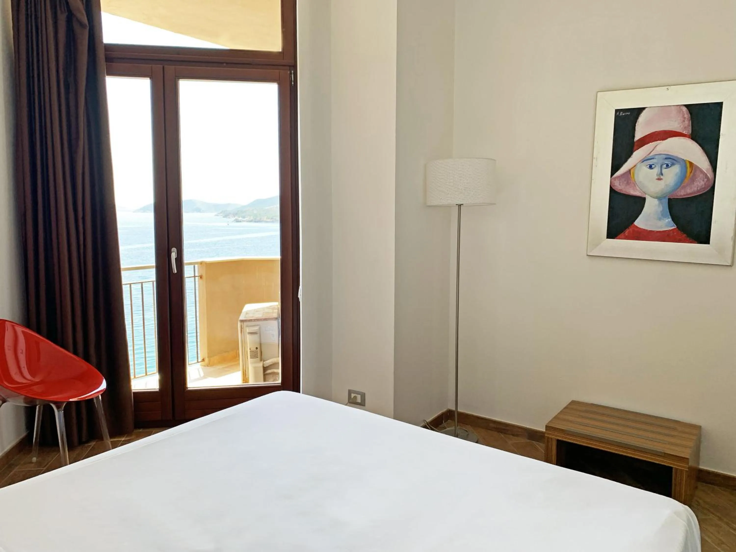 Bed in Nuraghe Apartments