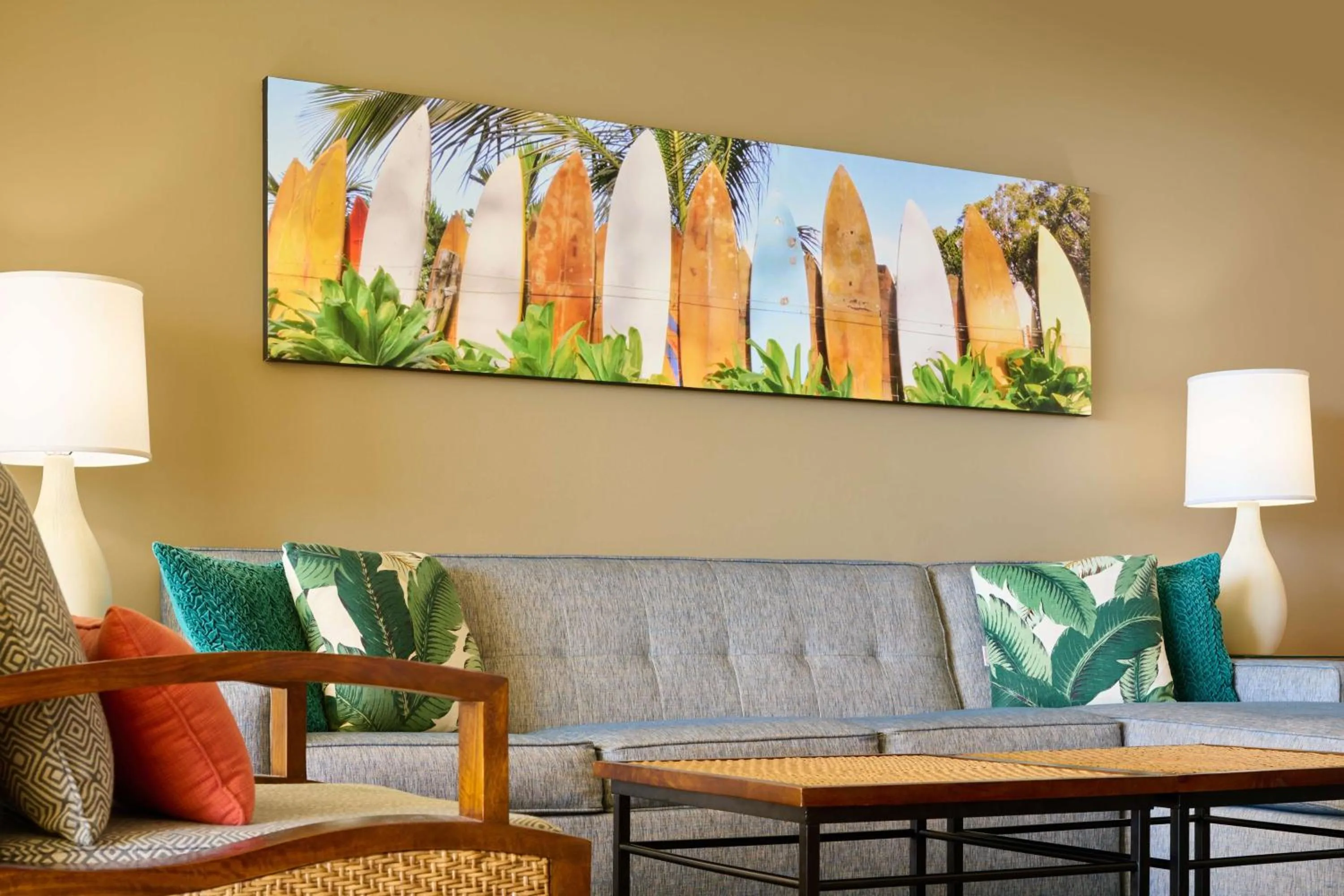 Living room in Aston Waikiki Beach Tower