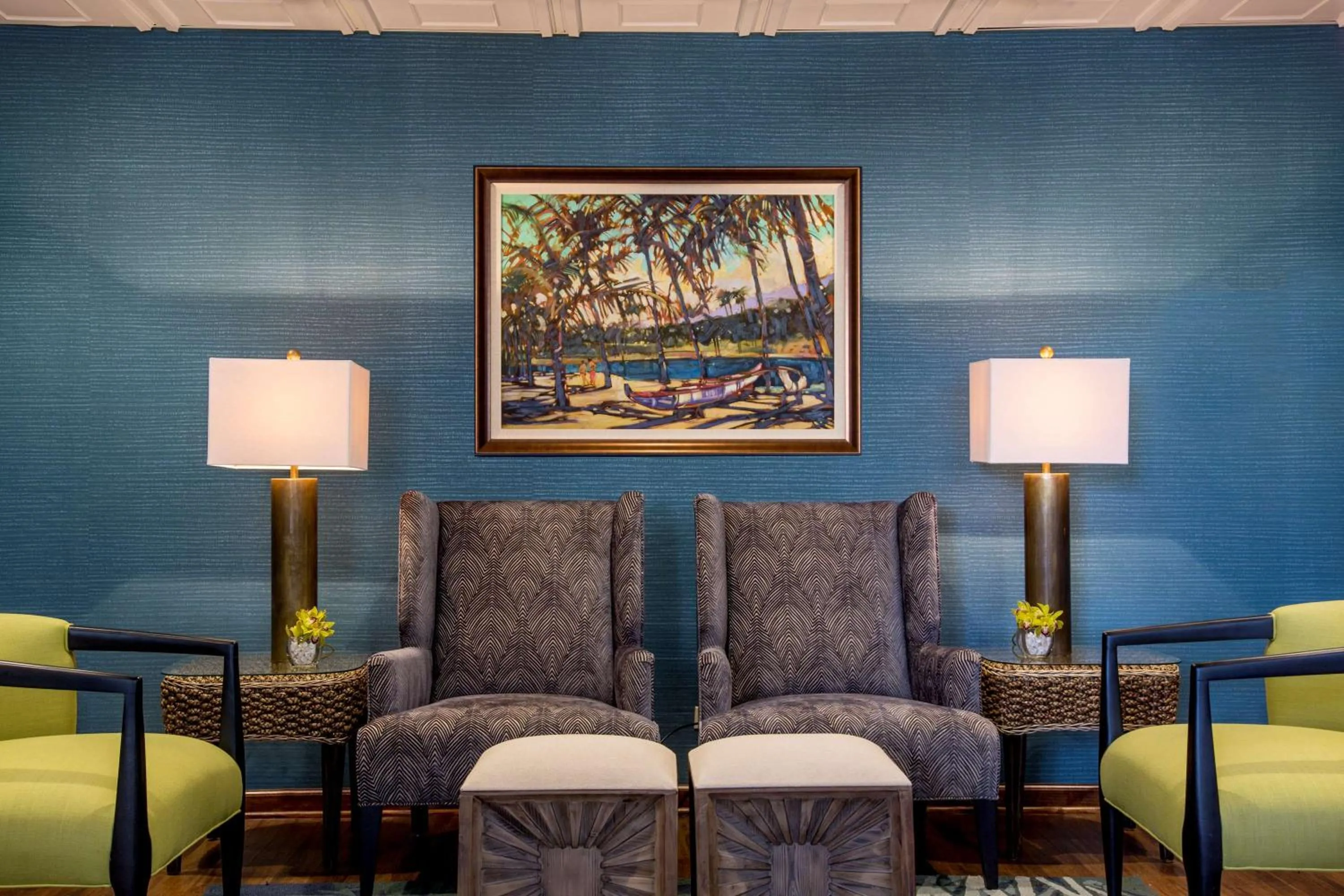 Communal lounge/ TV room in Aston Waikiki Beach Tower