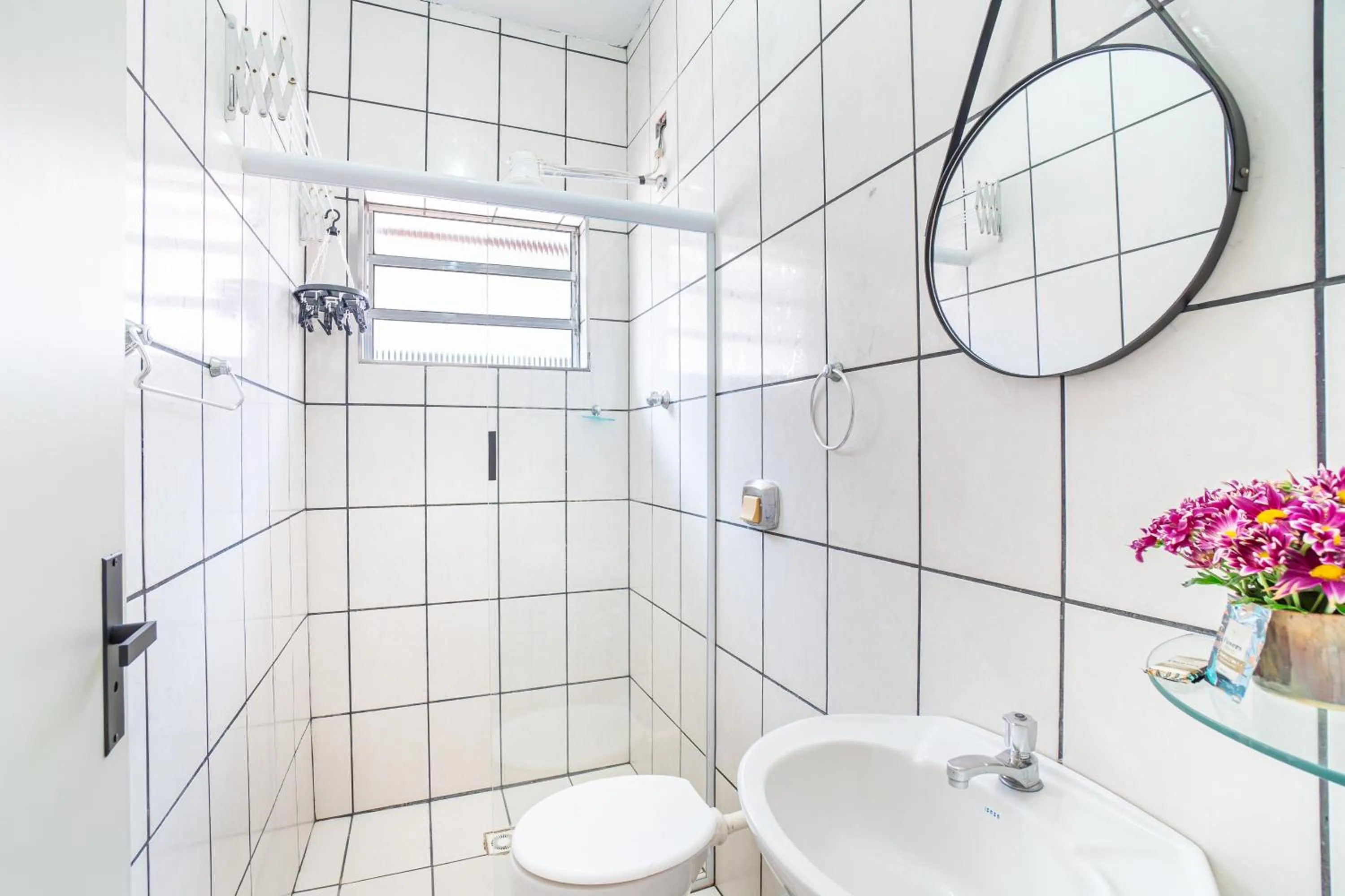 Bathroom in Chalés Canoas Ubatuba