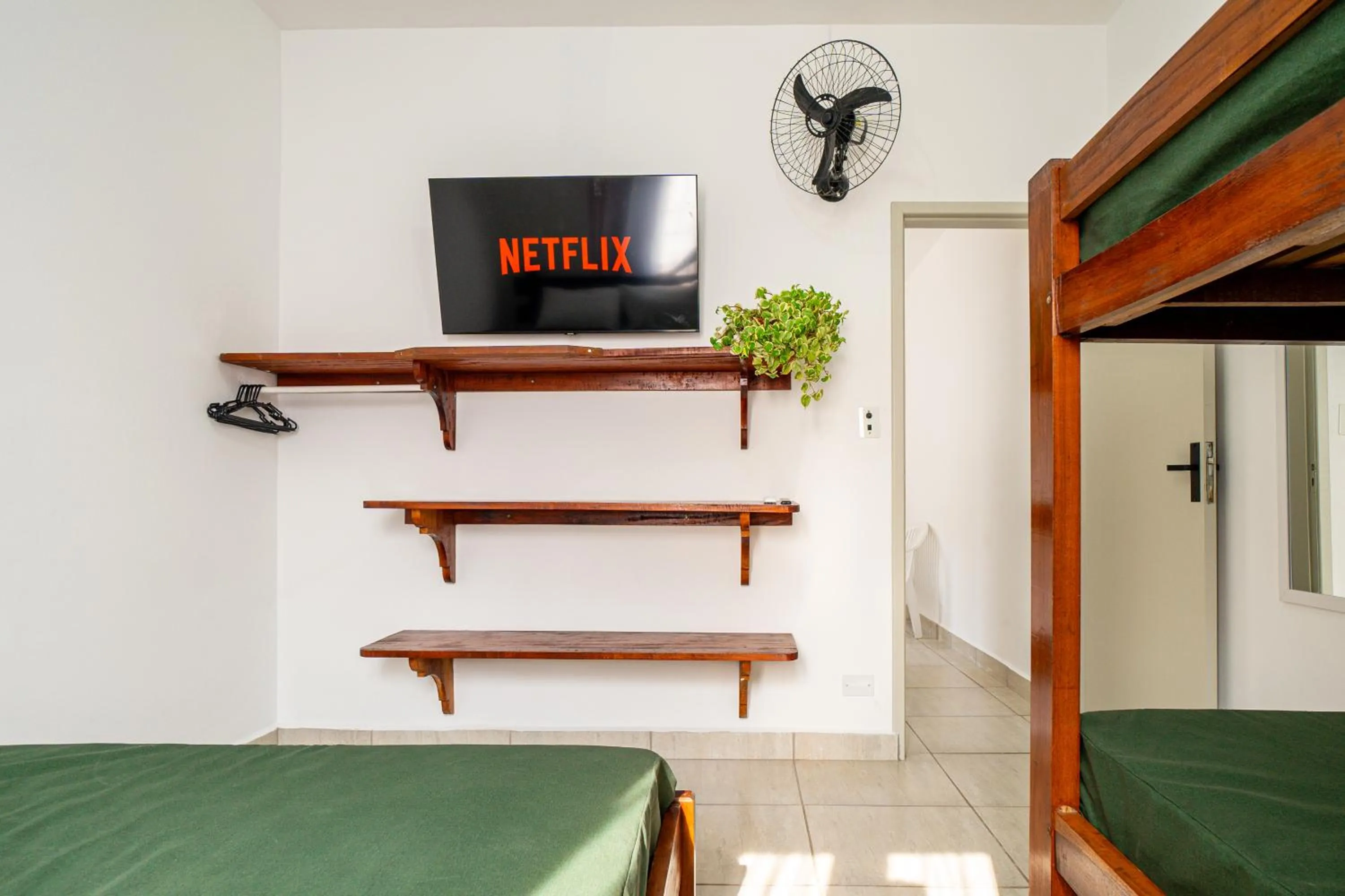 Bed in Chalés Canoas Ubatuba