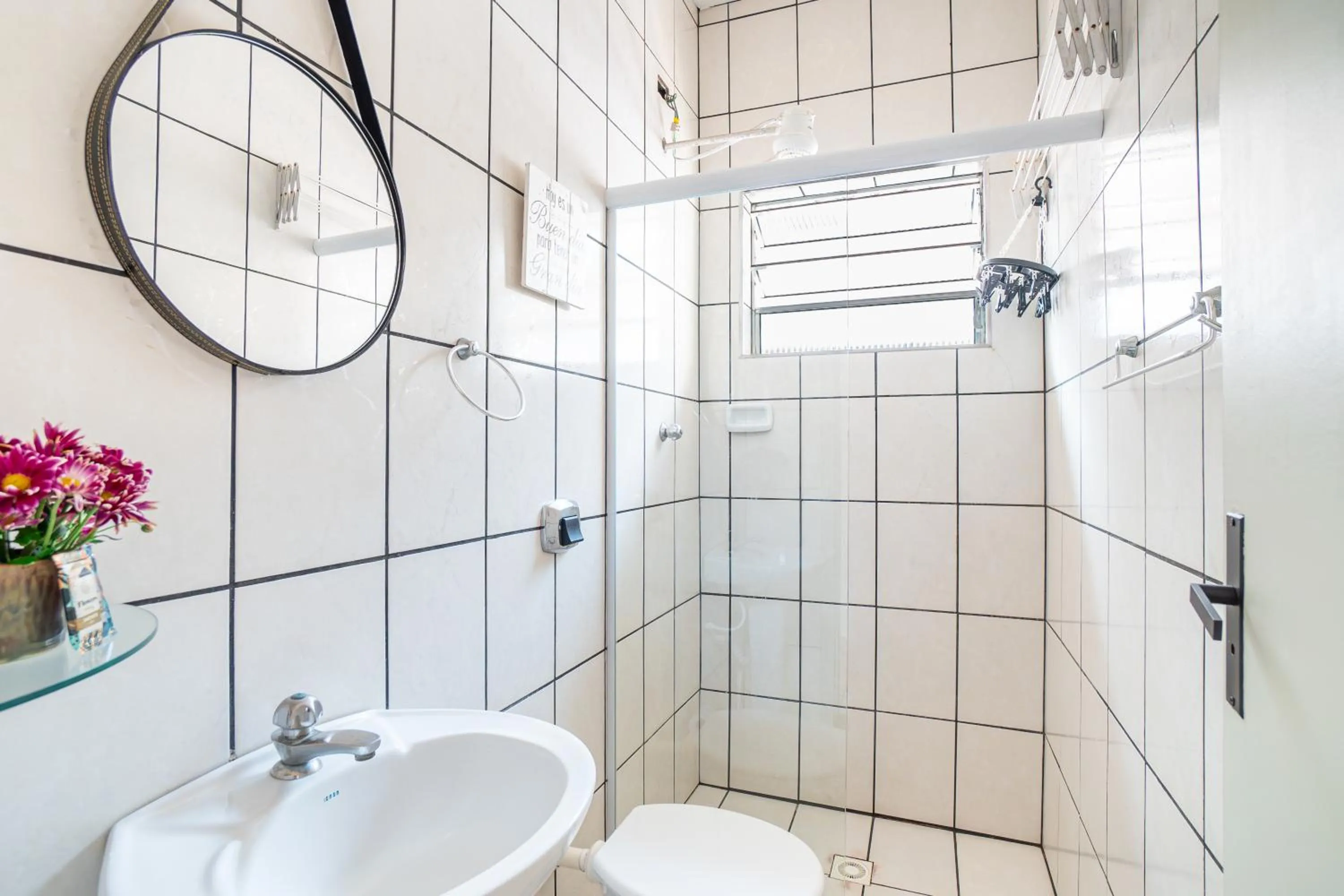 Bathroom in Chalés Canoas Ubatuba