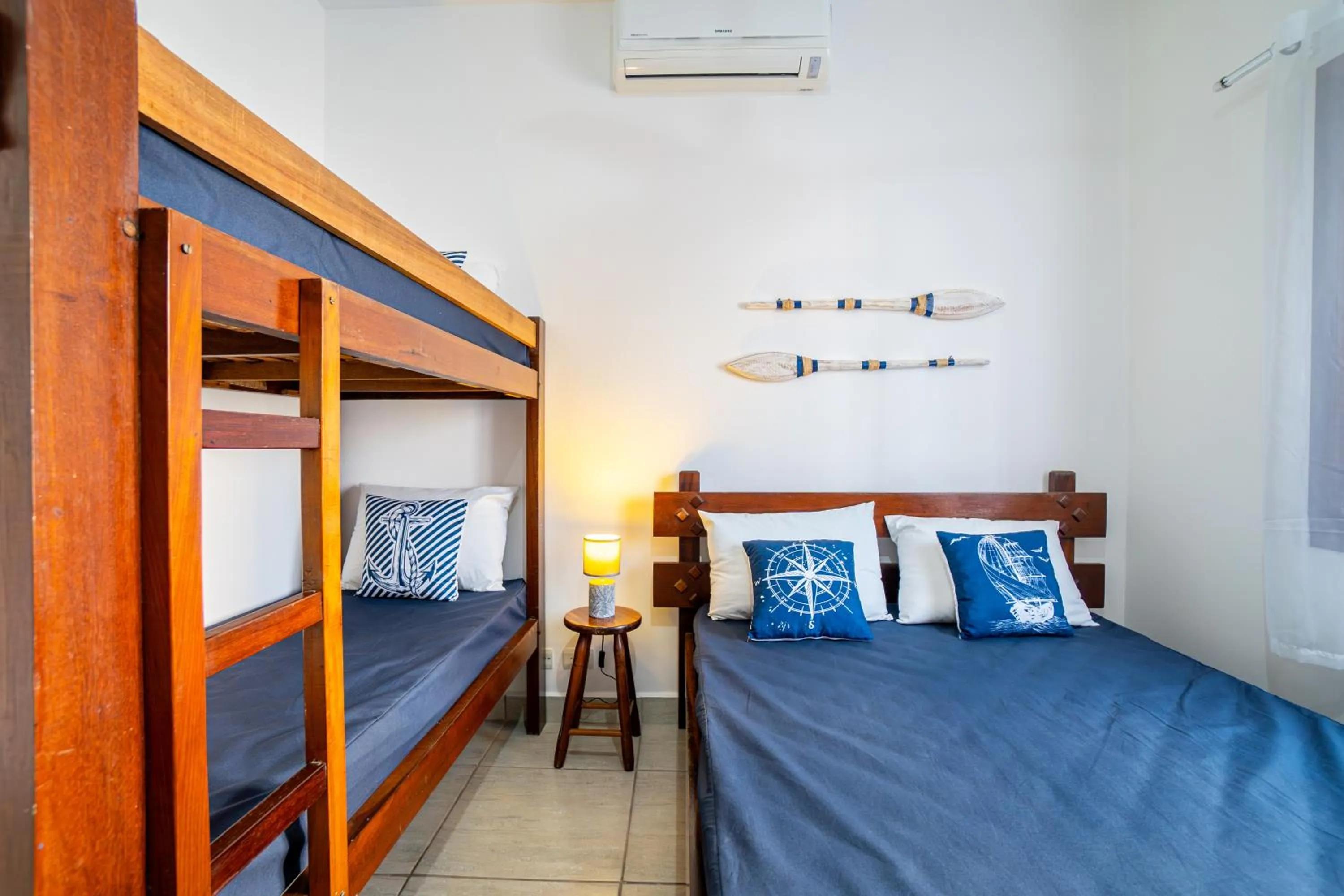 Bed in Chalés Canoas Ubatuba