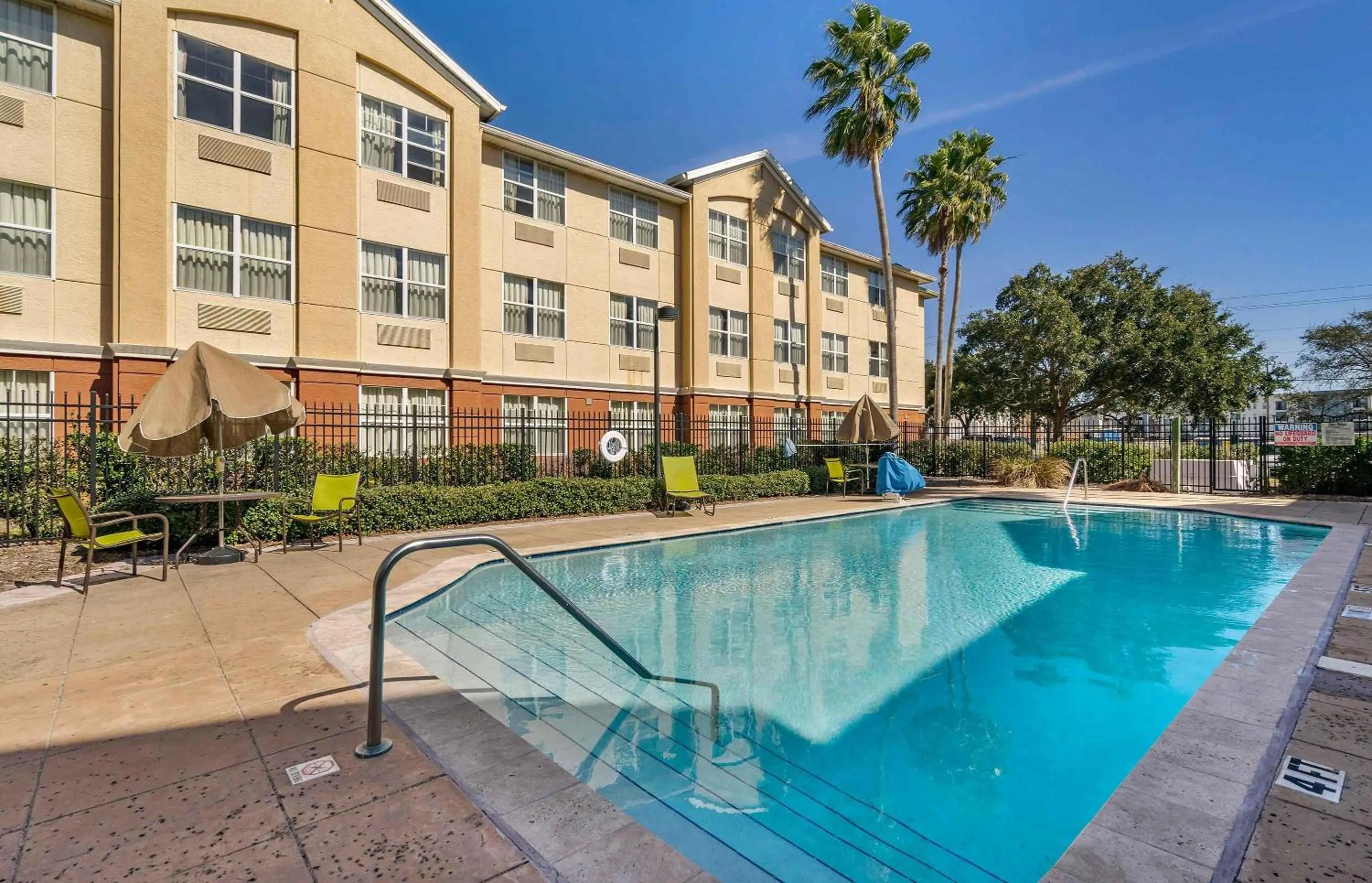 Pool view in Extended Stay America Suites - Tampa - Airport - N Westshore Blvd