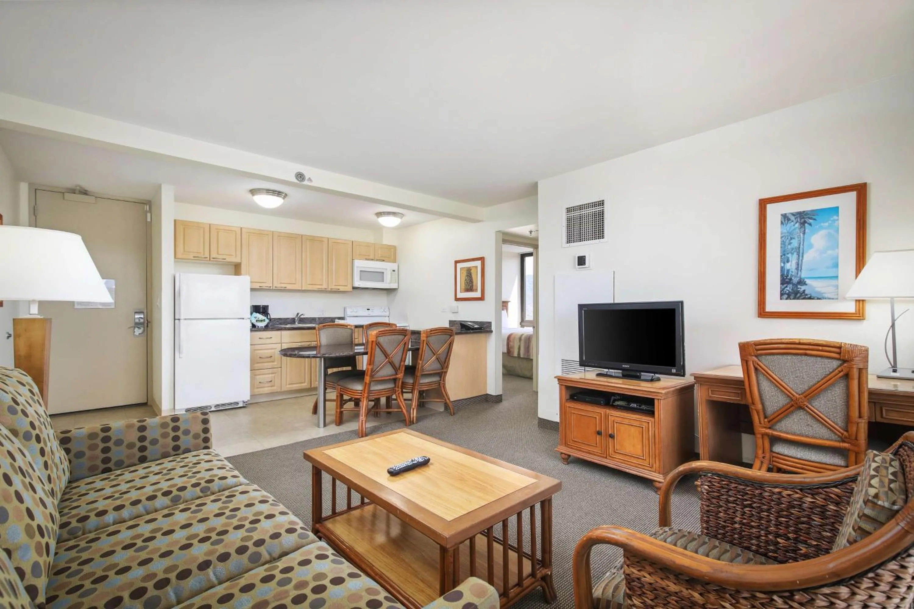 Living room in Aston Waikiki Sunset