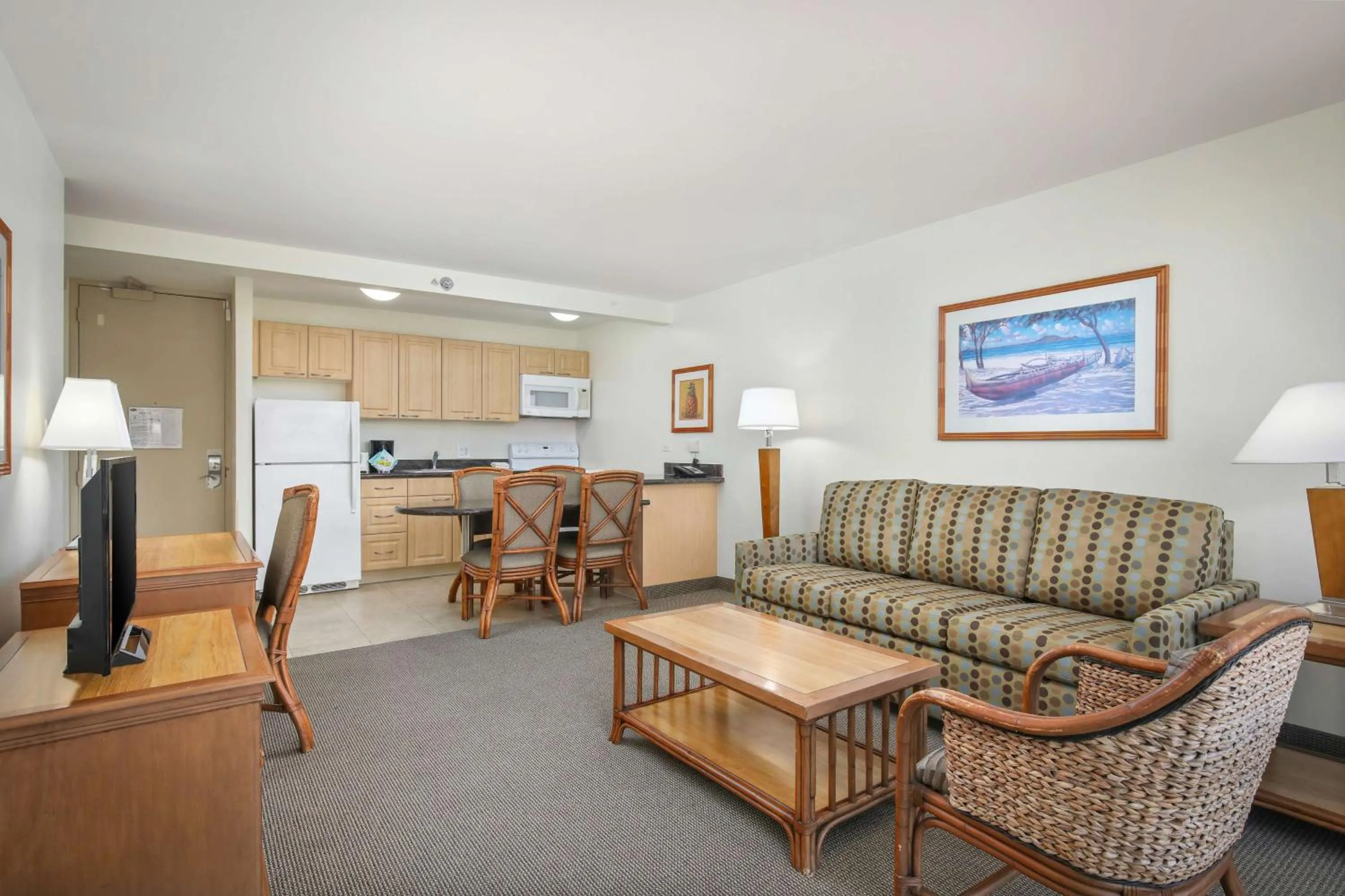 Living room in Aston Waikiki Sunset