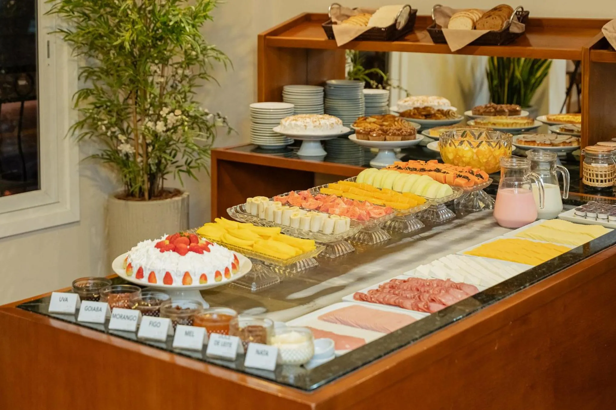 Buffet breakfast in Hotel Querência