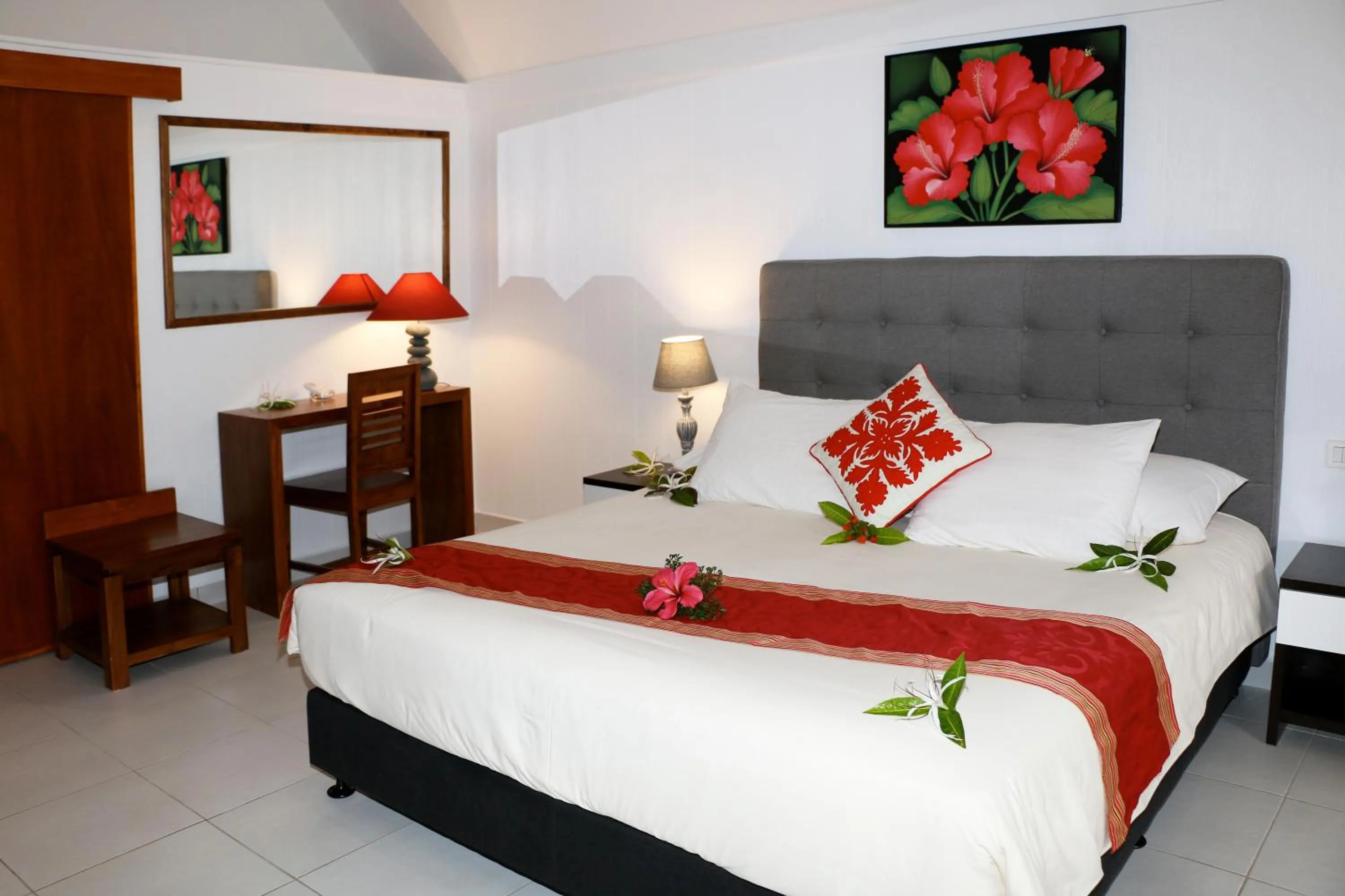 Bed in Hotel Hibiscus