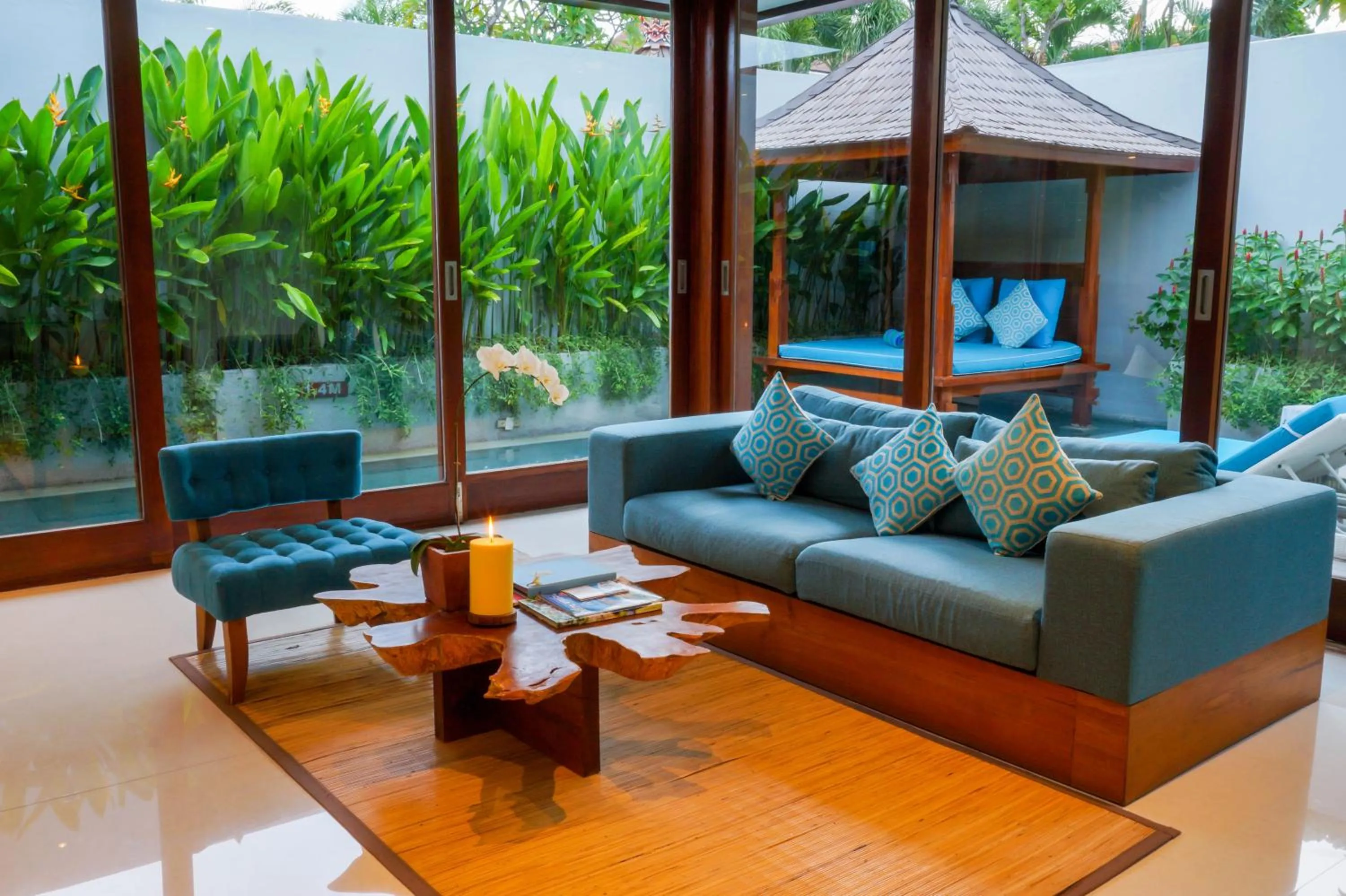 Living room in Maca Villas & Spa Bali