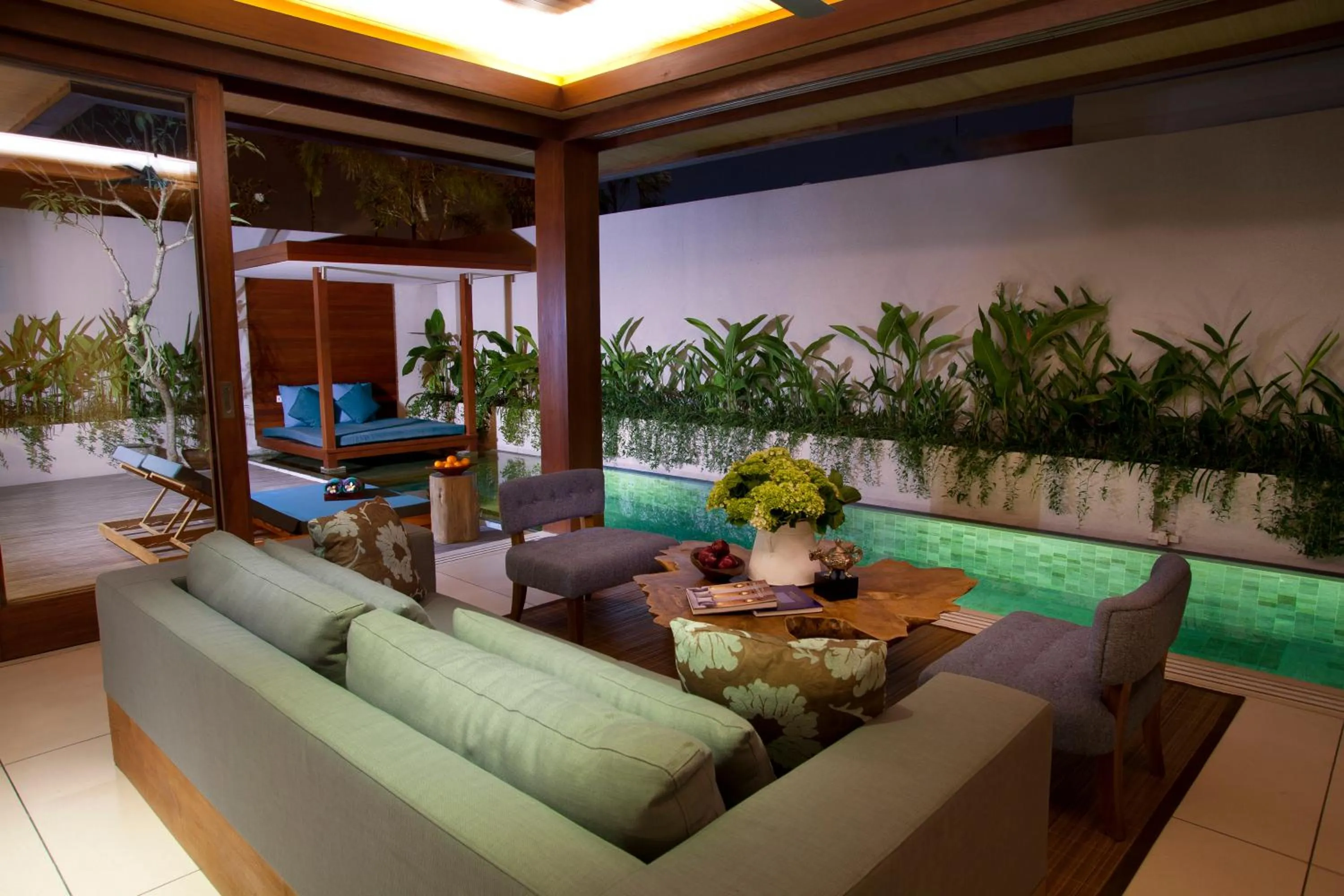 Living room in Maca Villas & Spa Bali