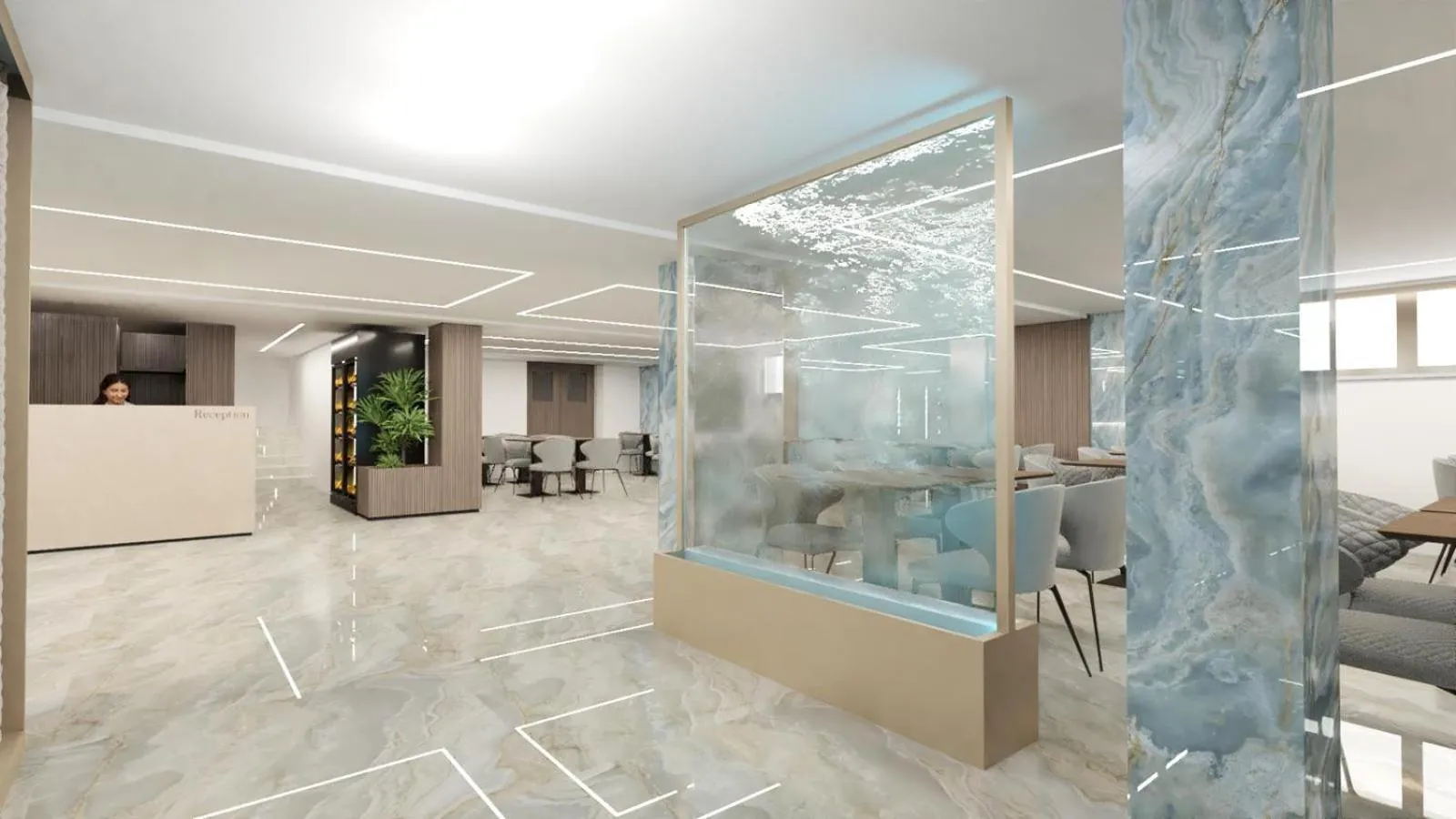 Lobby or reception in Hotel Serena