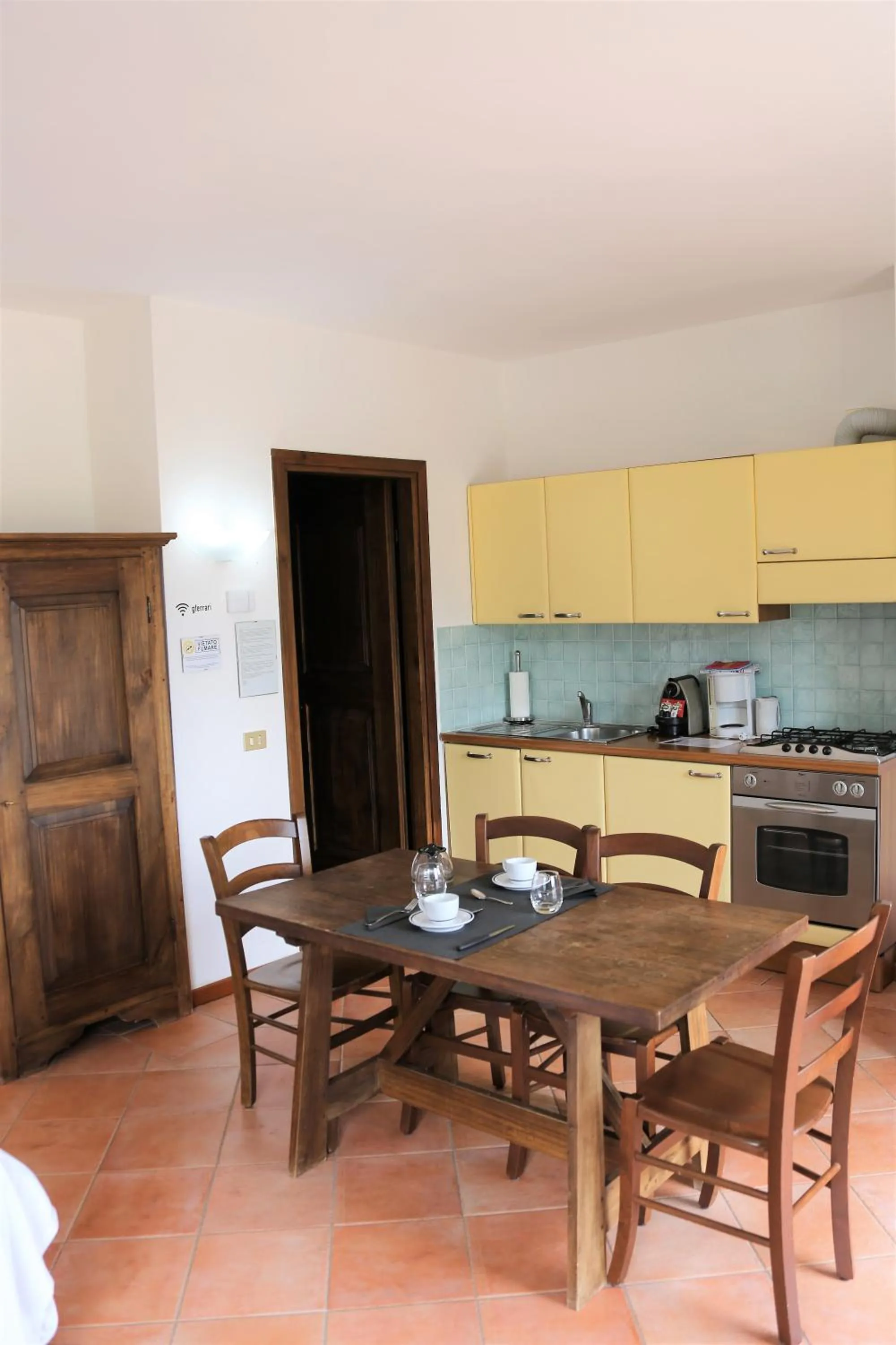 Kitchen or kitchenette in Appartamenti Ferrari Residence