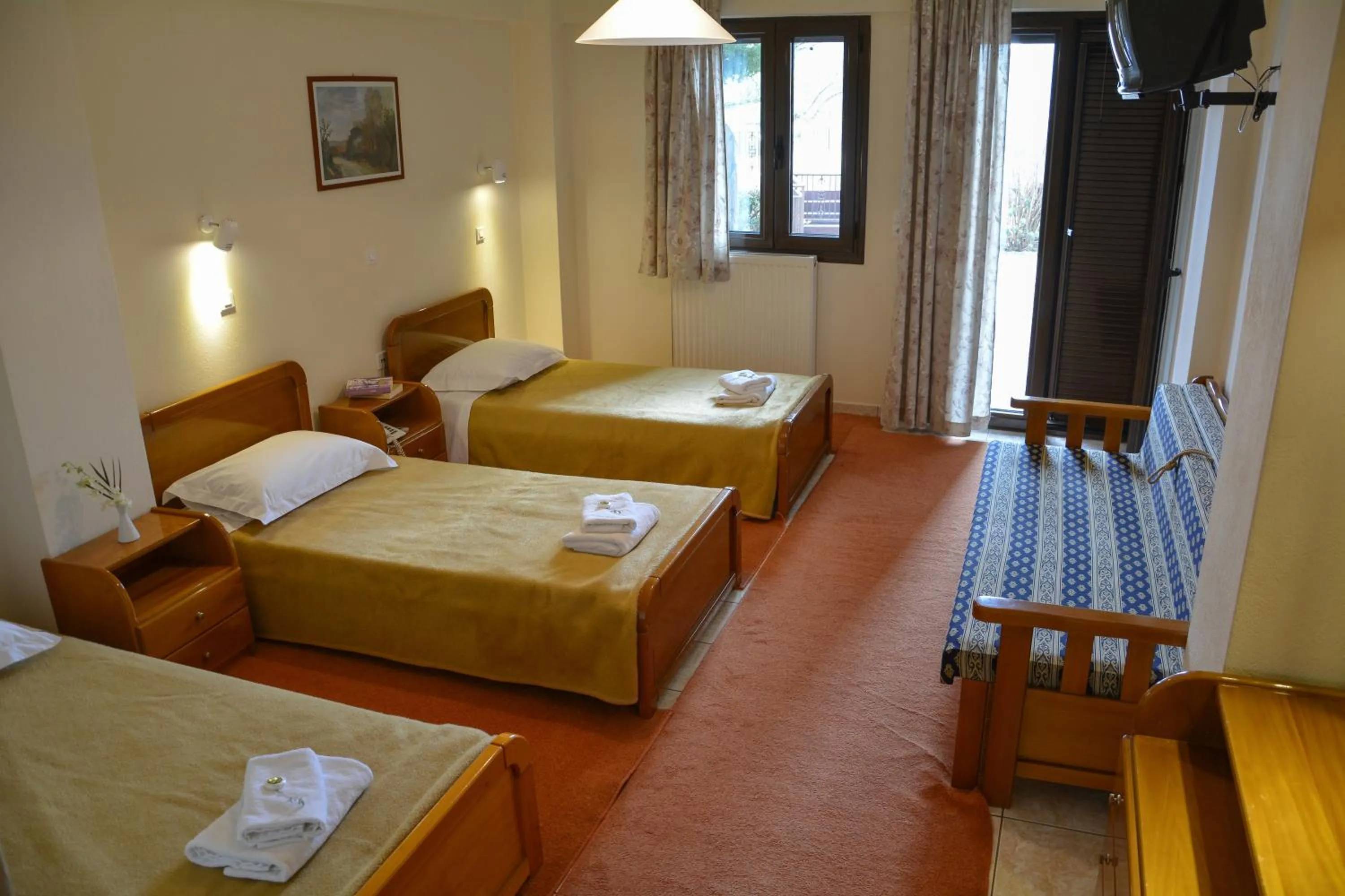 Bedroom, Bed in Thermios Apollon