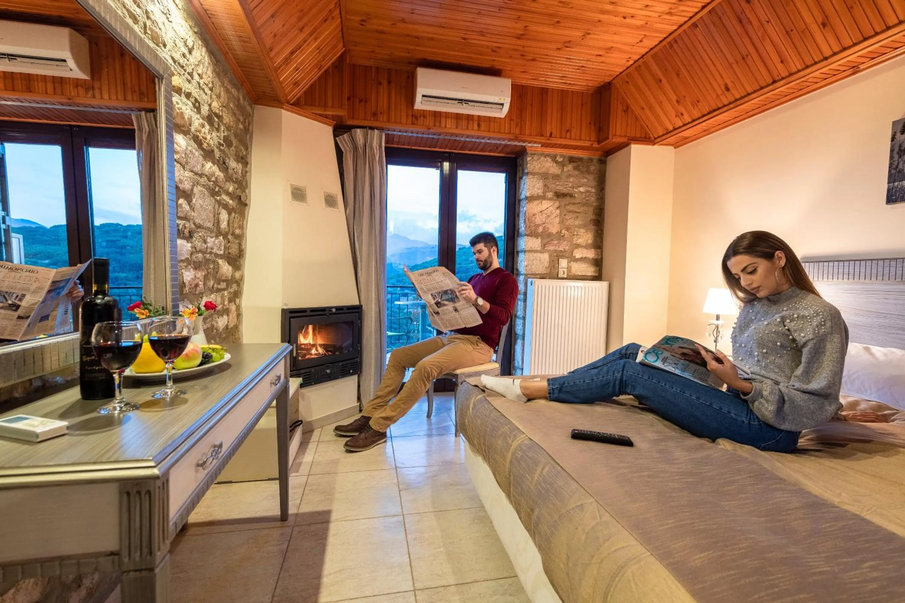 Bedroom in Thermios Apollon