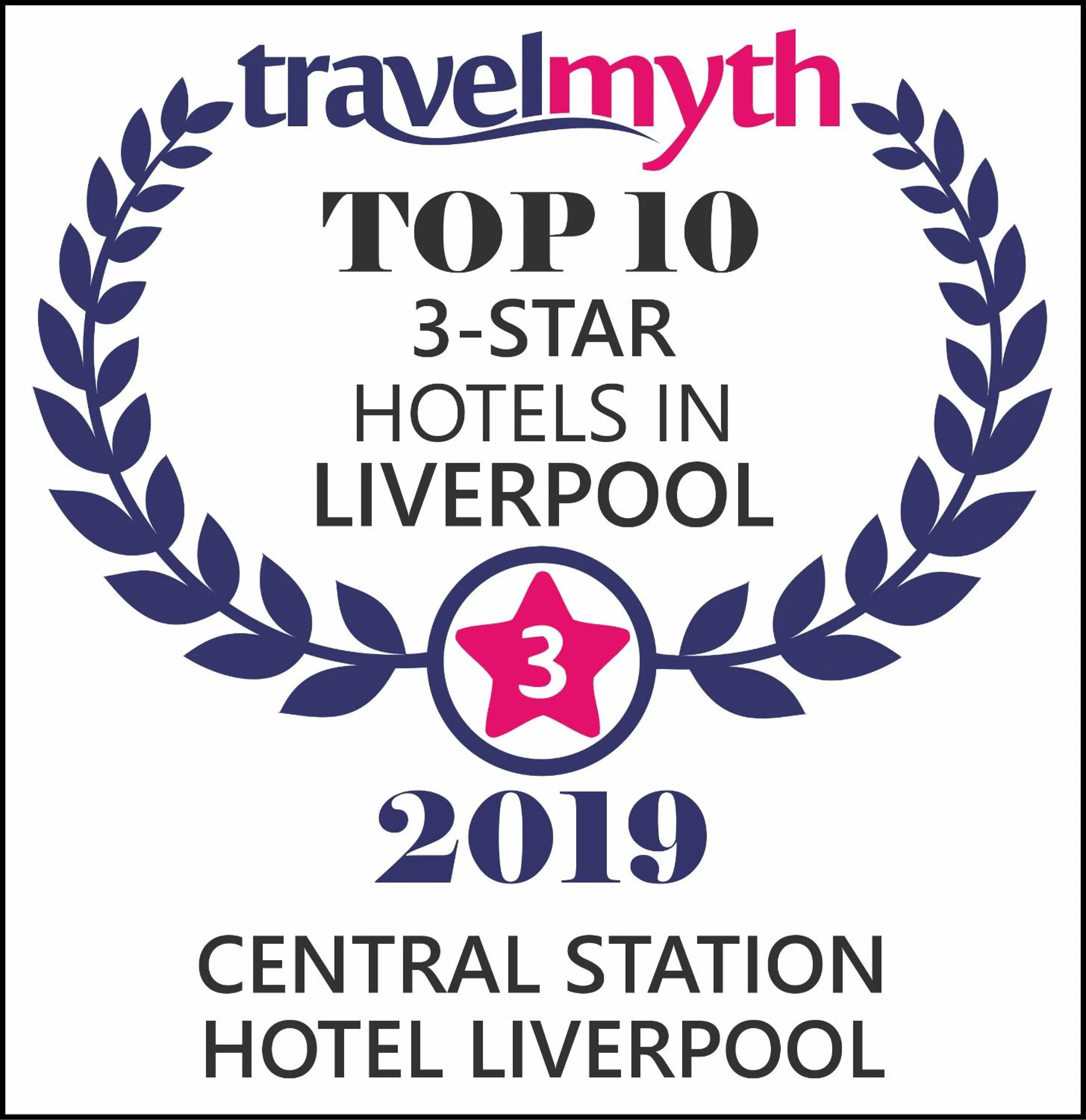 Certificate/Award in Central Station Hotel Liverpool