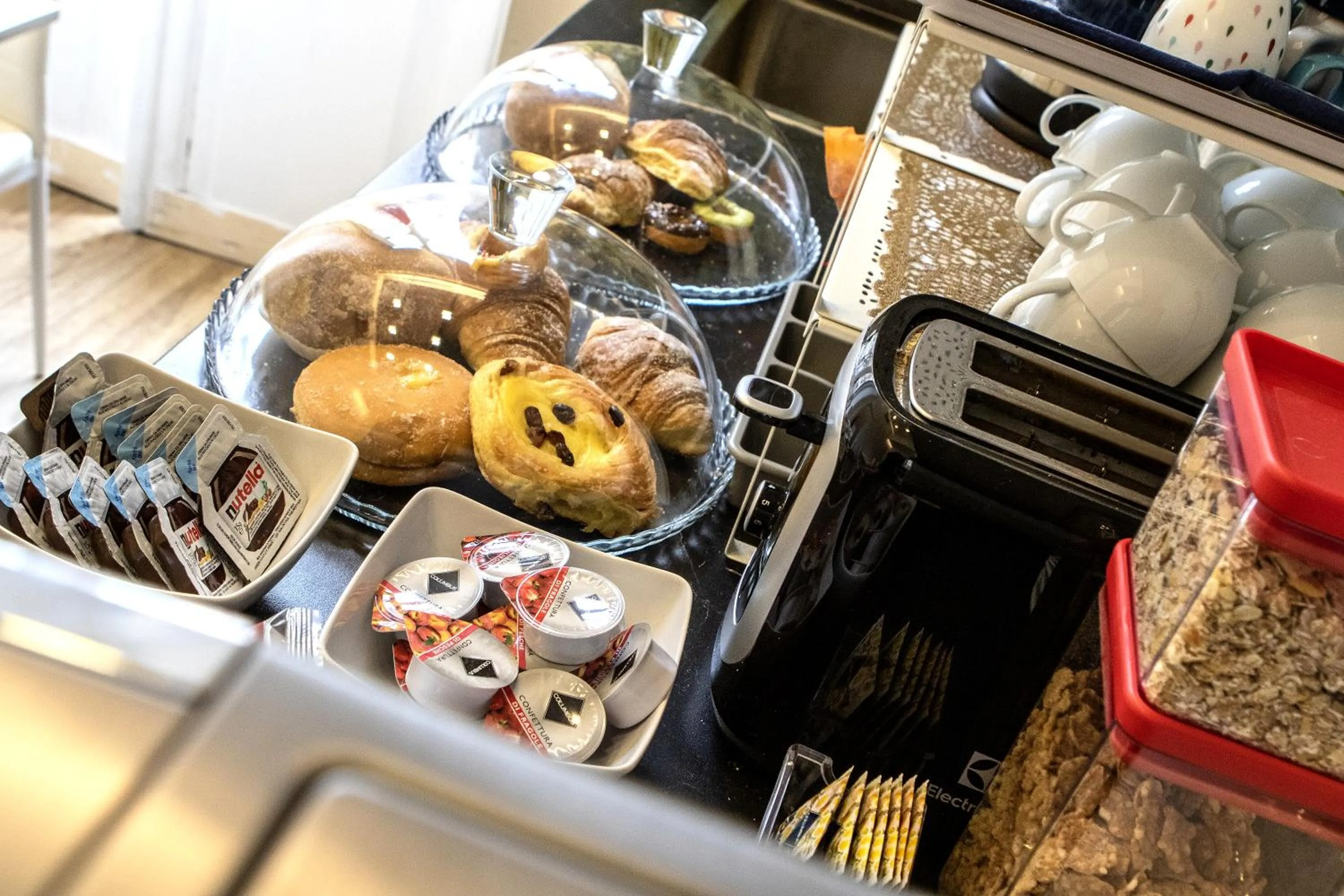 Continental breakfast in Quiriti Vatican Relais