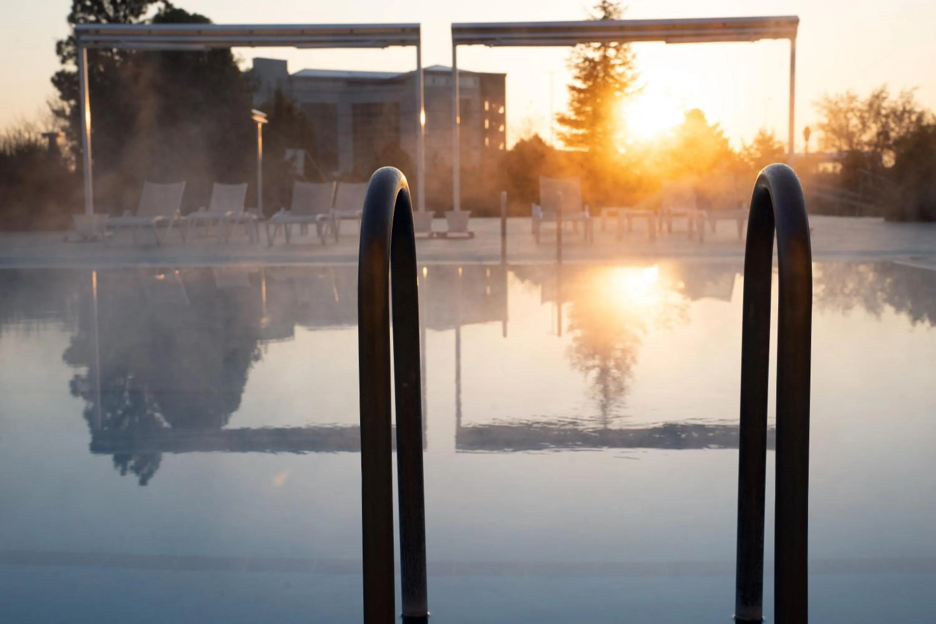 Sunset in Afyon Orucoglu Thermal Resort