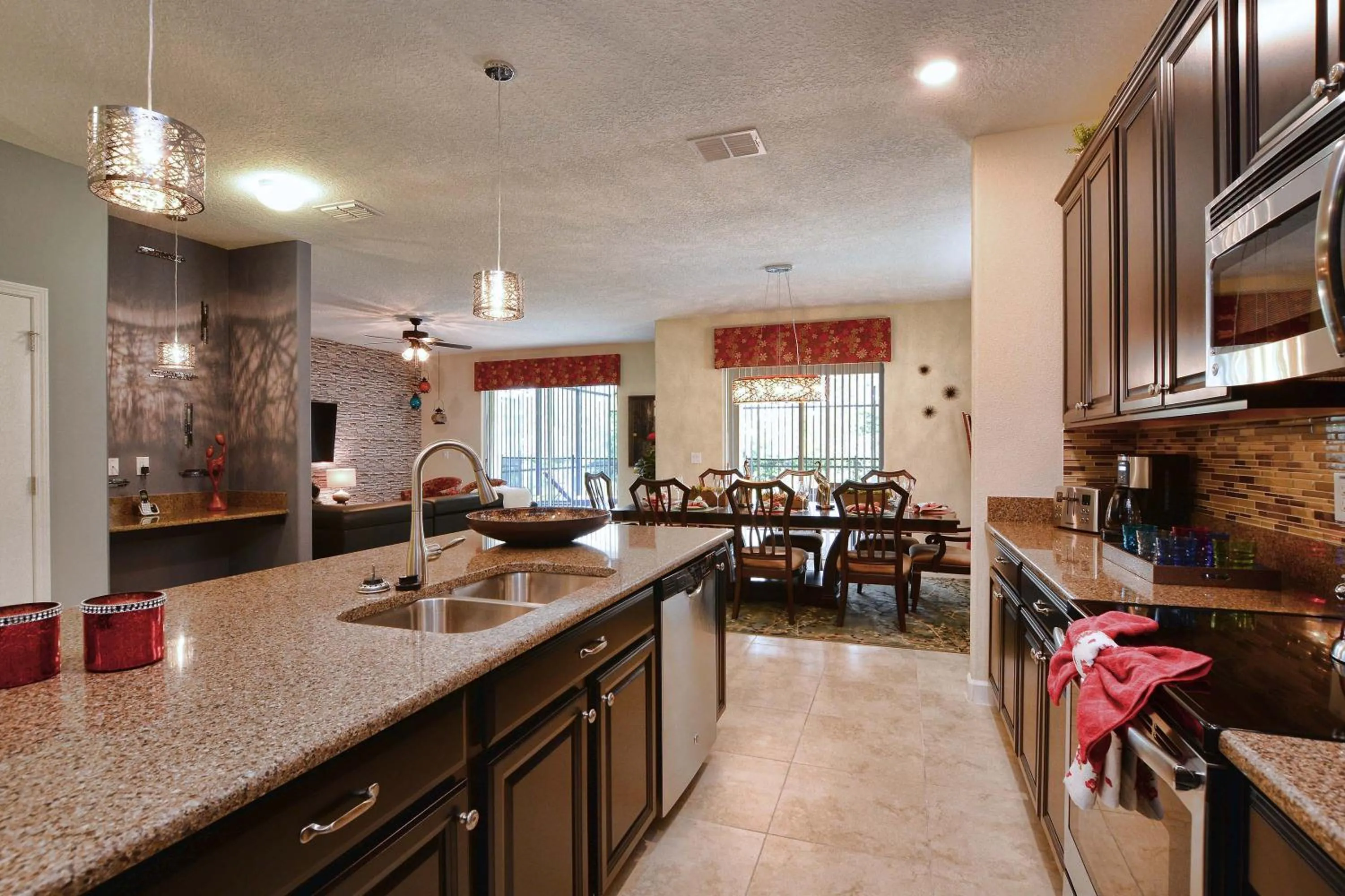 Kitchen or kitchenette in DISNEY area Luxurious House-Private Pool