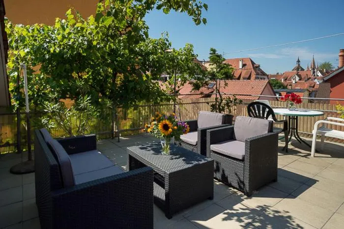 Balcony/Terrace in Hotel Möve garni