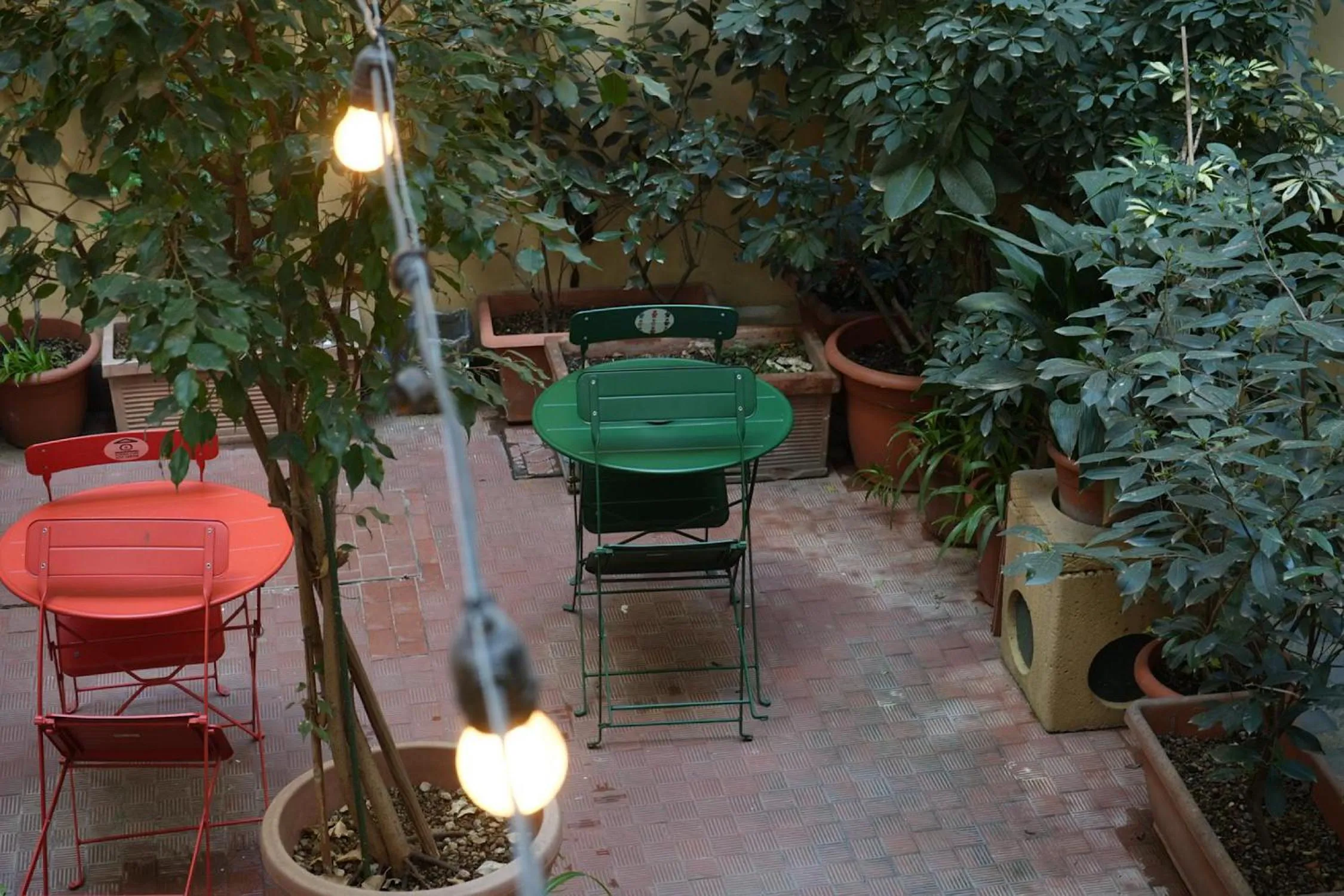 Garden view in BOBOTEL Rooms in City Center