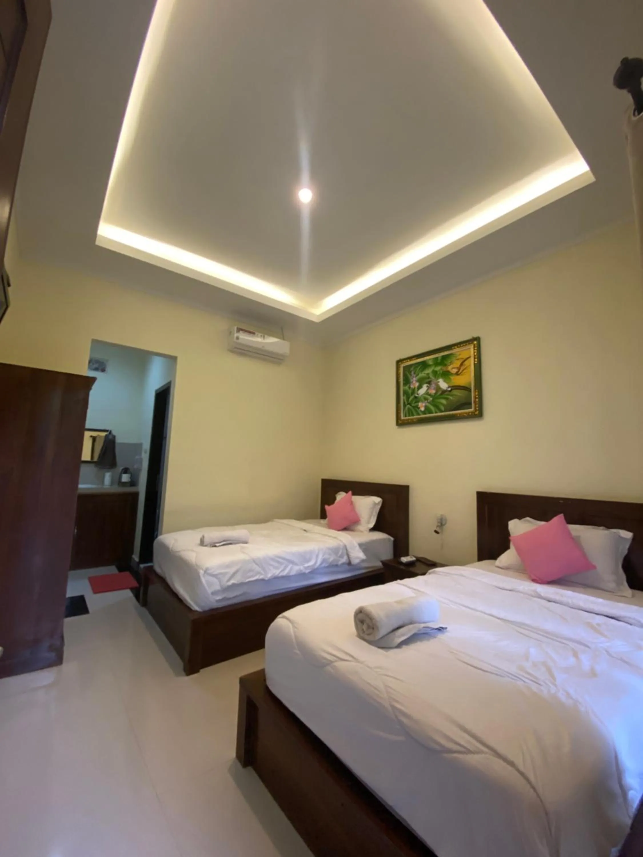 Bed in Cave Beach Bungalow