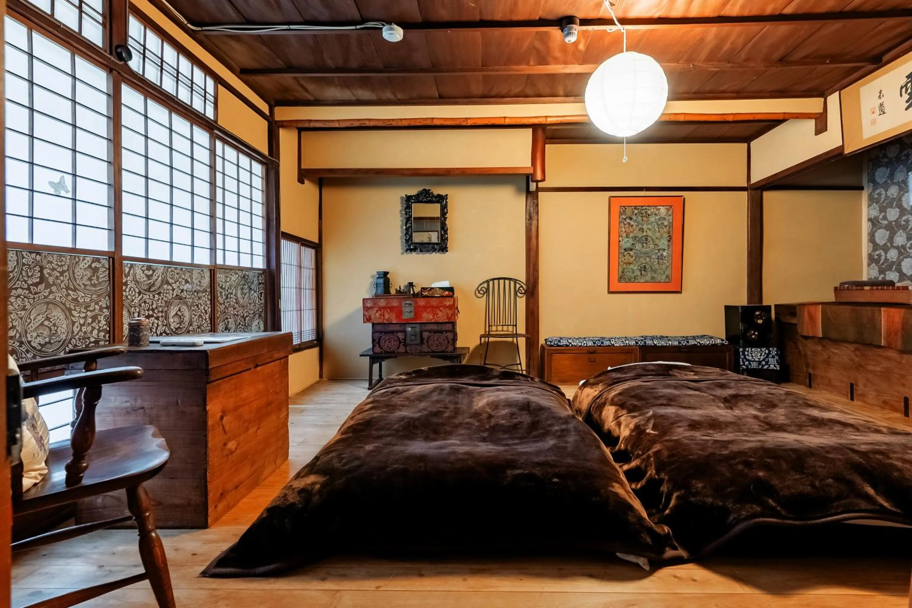 Photo of the whole room, Bed in Tsukito