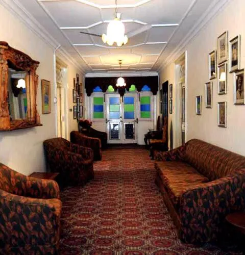 Seating area in WelcomHeritage Taragarh Palace