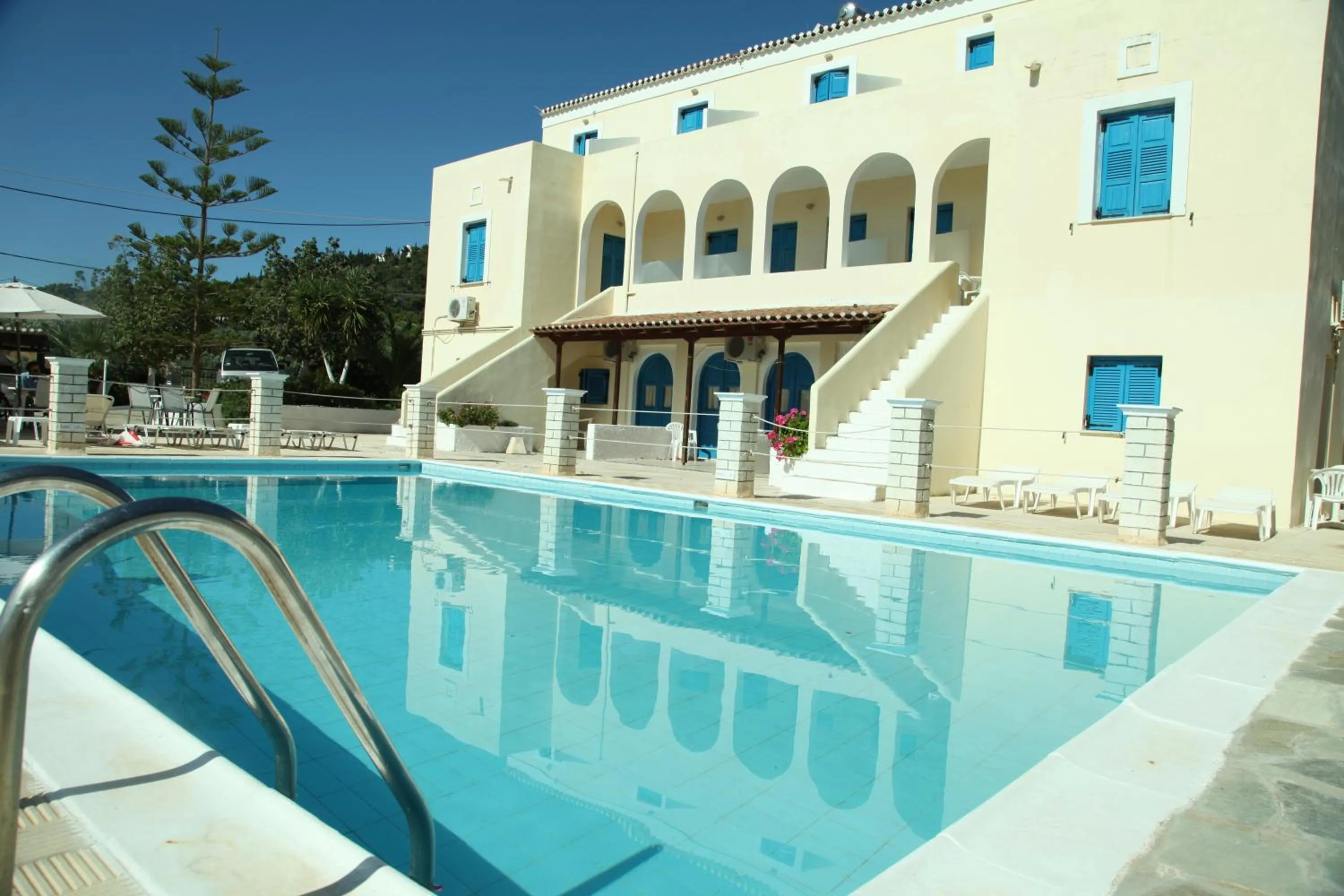 Property building in Lianos Hotel Apartments