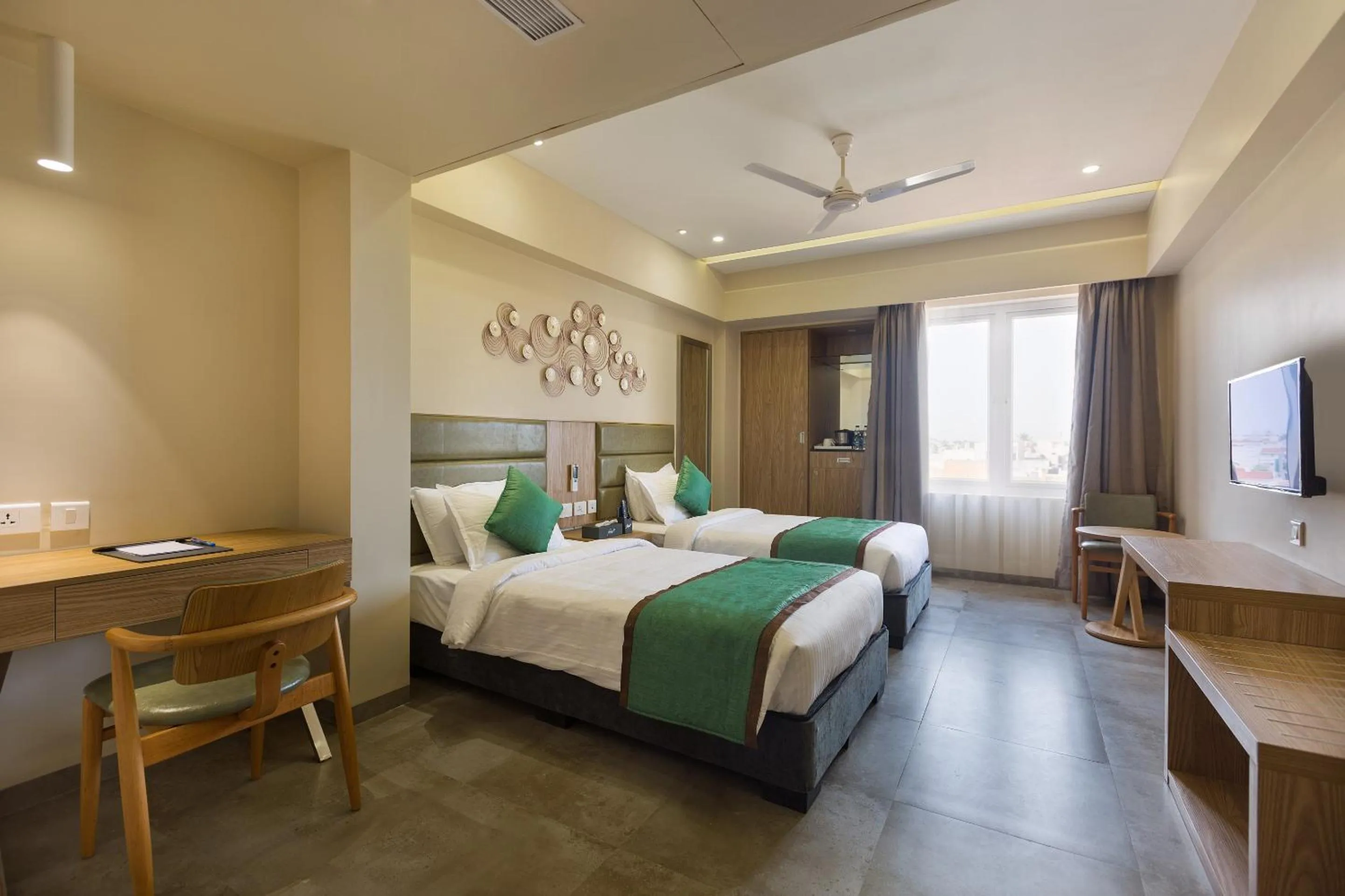 Photo of the whole room, Bed in Floressa Randa Business Hotel