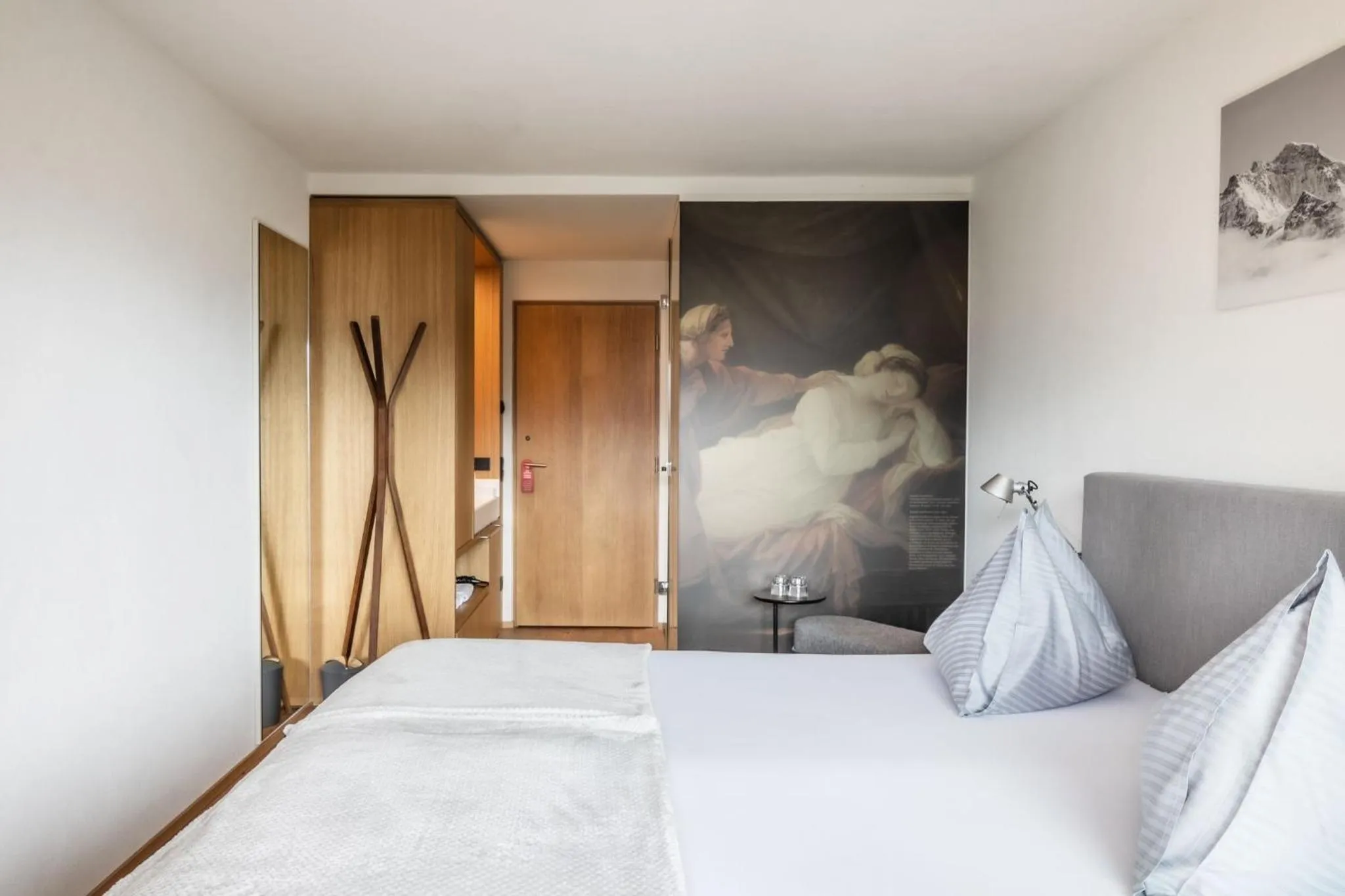 Bed in Panoramahotel Sonnhalde